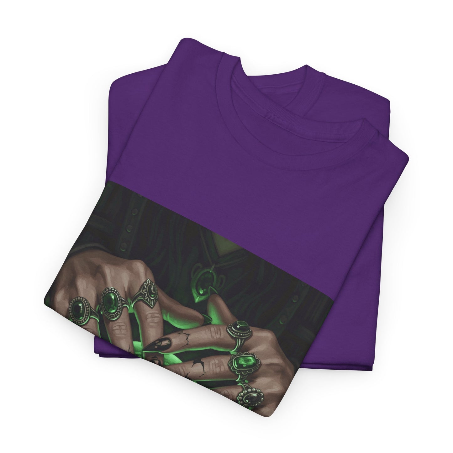 Sorceress's Grasp: Glowing Crystal Ball & Dark Witch Hands