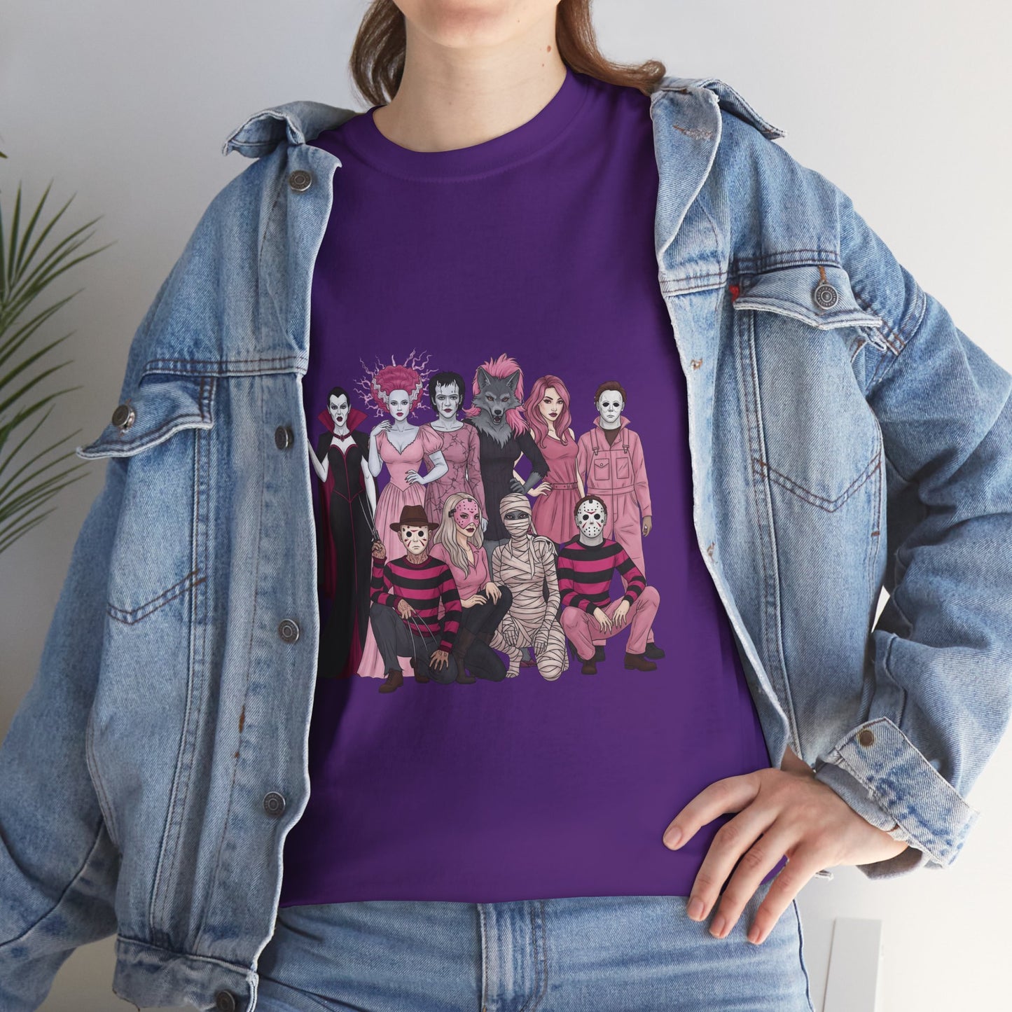Horror Warriors in Pink Shirt Unisex Tee - Breast Cancer Awareness Month