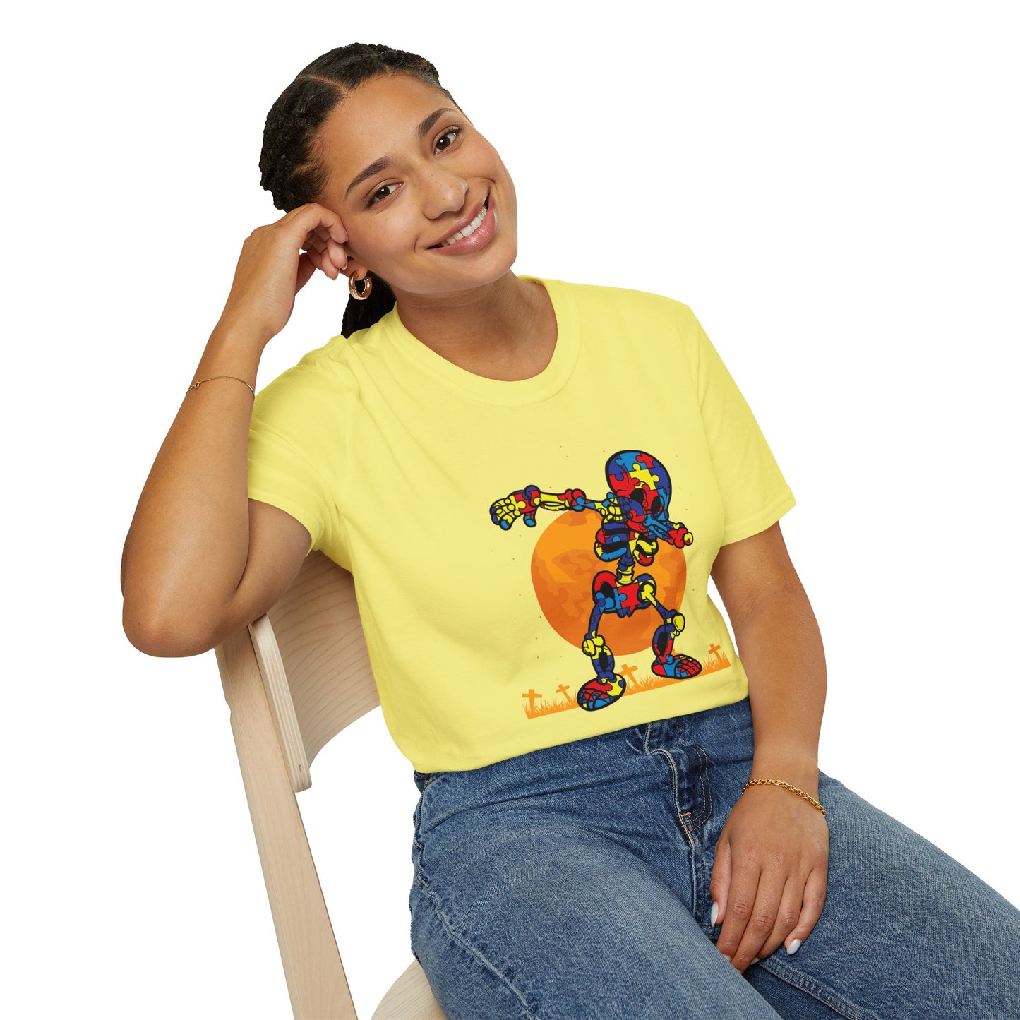 Autism Awareness Halloween Hero Tee - Embrace Uniqueness & Celebrate Differences Unisex Softstyle