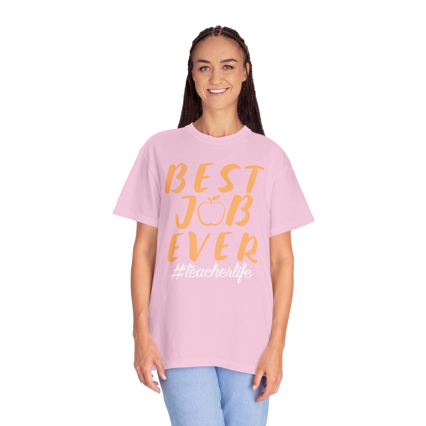 Best Job Ever - Inspirational T-Shirt with Apple Design teachers life