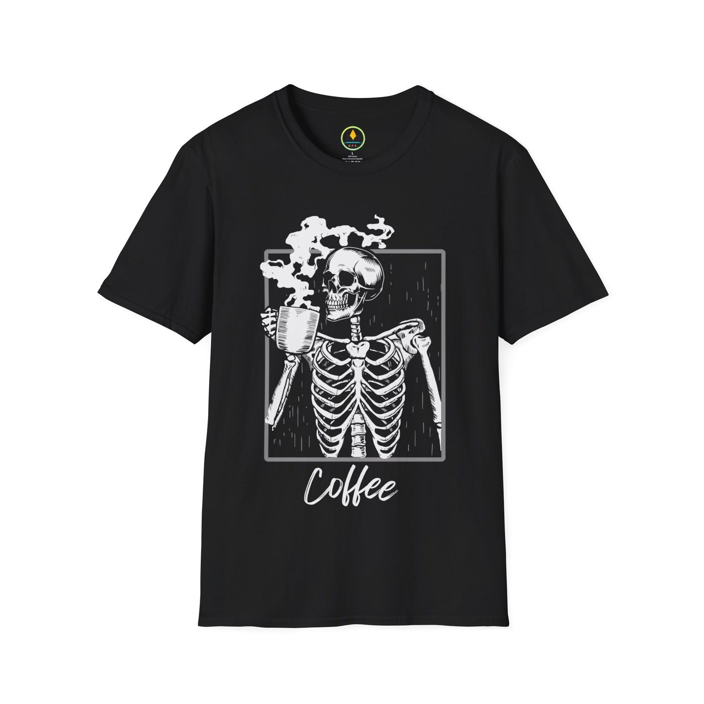 Spooky Sips: Skeleton Coffee Lover’s Halloween T-Shirt