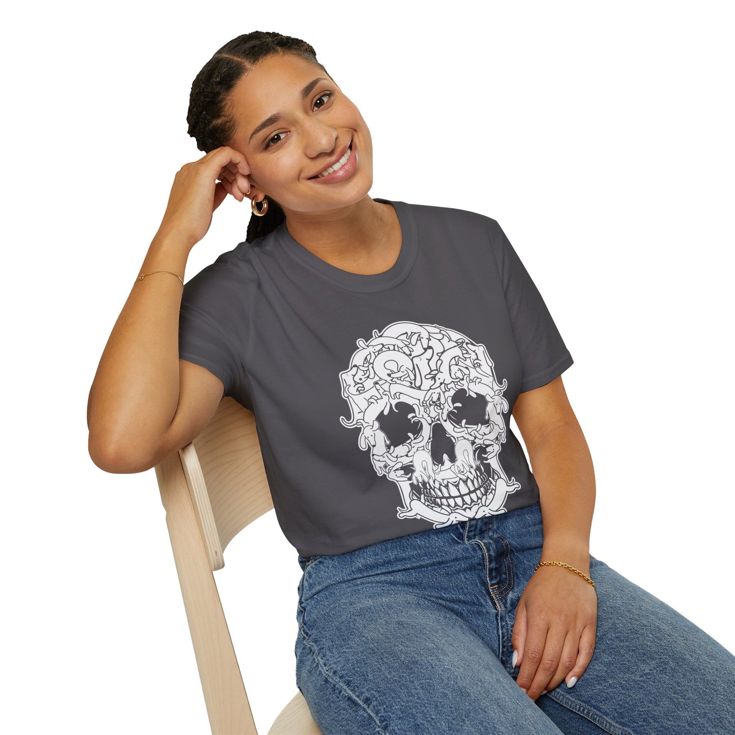 Unique Spooky Intricate Skull Dachshund Dog Halloween Tee - Perfect for Dog Lovers!
