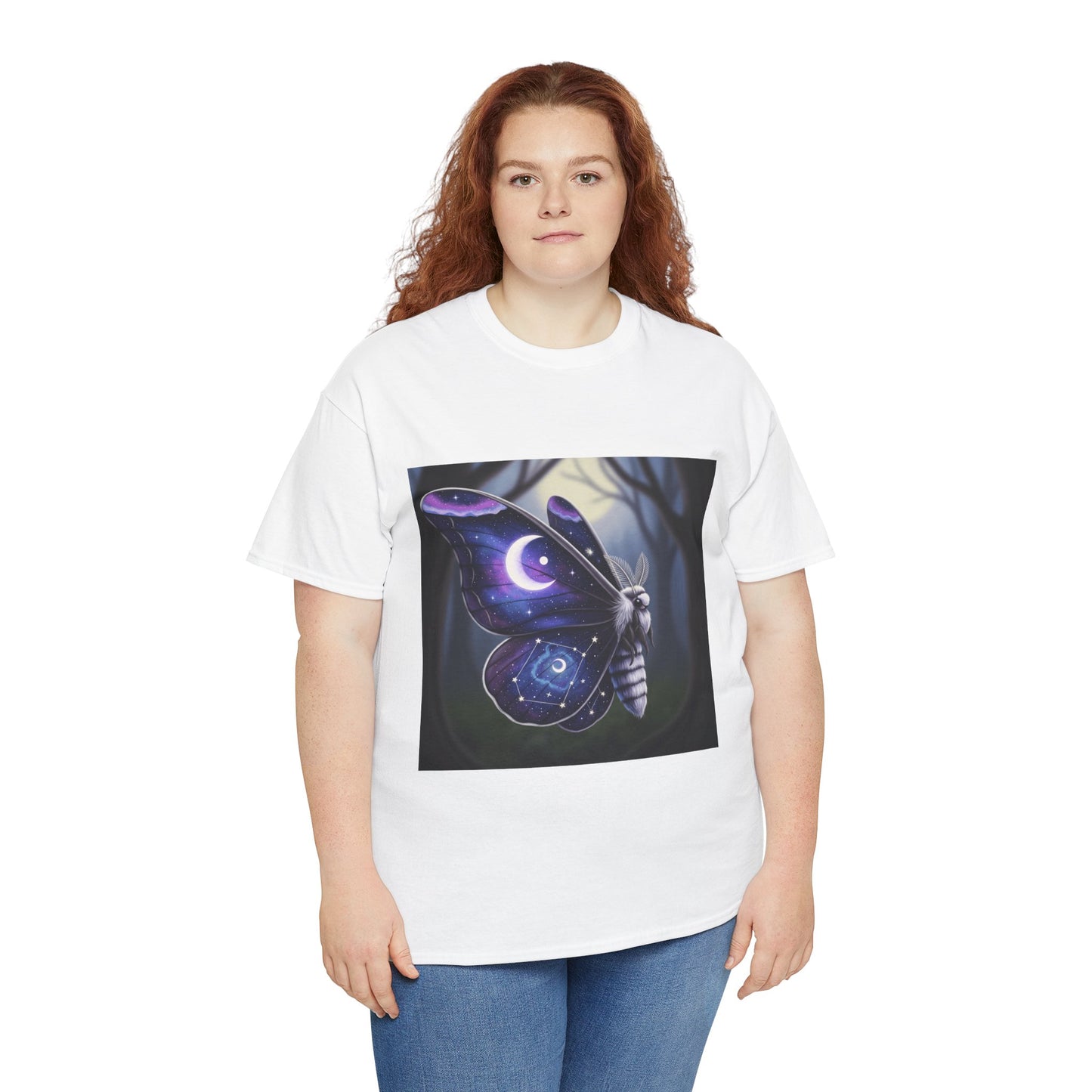 Witchy Galaxy Moth Moon Shirt