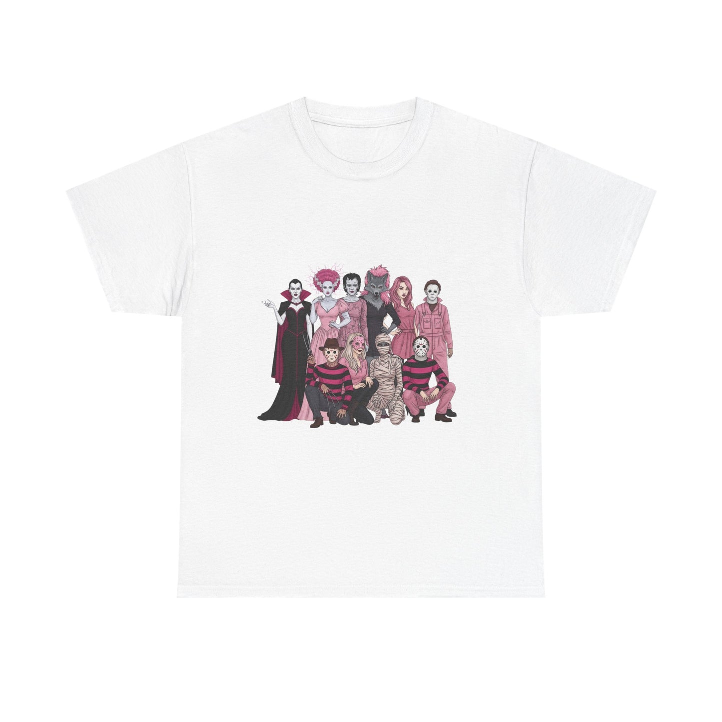 Horror Warriors in Pink Shirt Unisex Tee - Breast Cancer Awareness Month