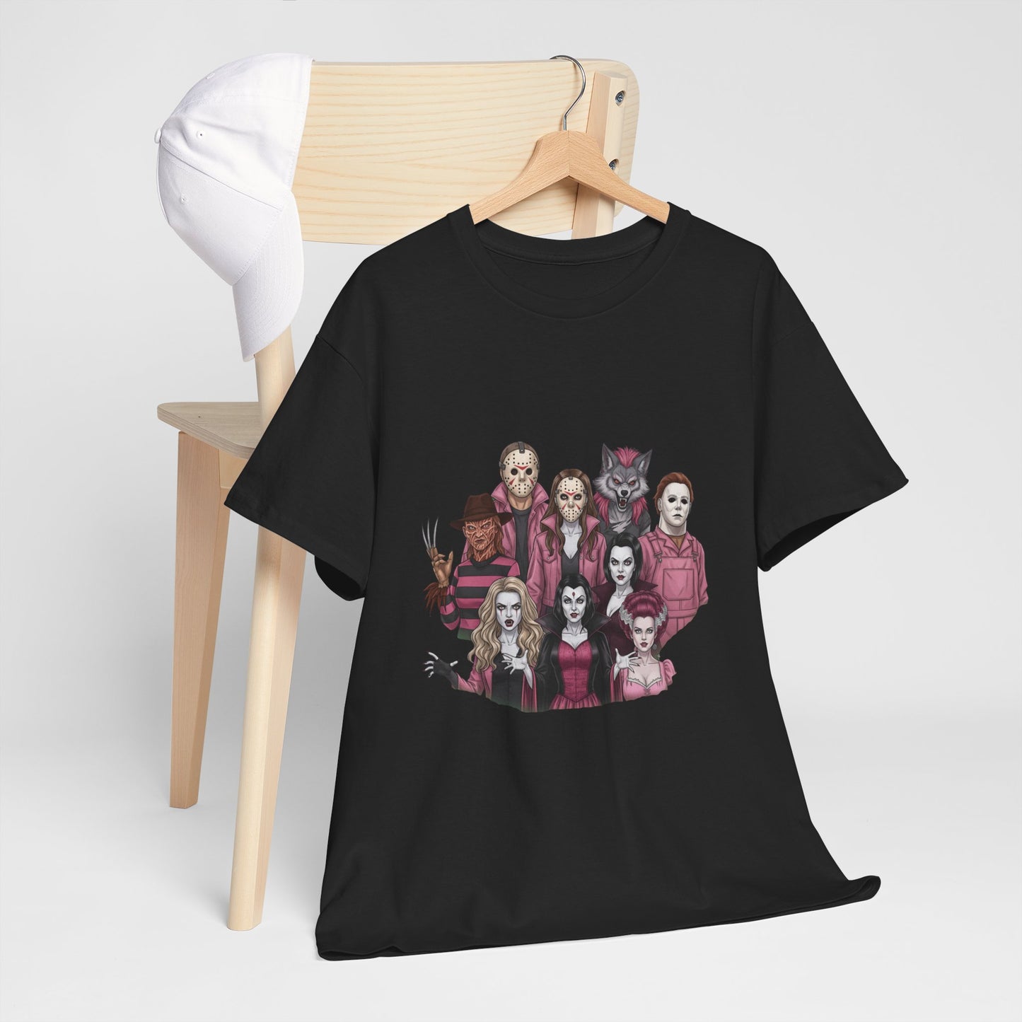 Horror Villains Breast Cancer Awareness Tee