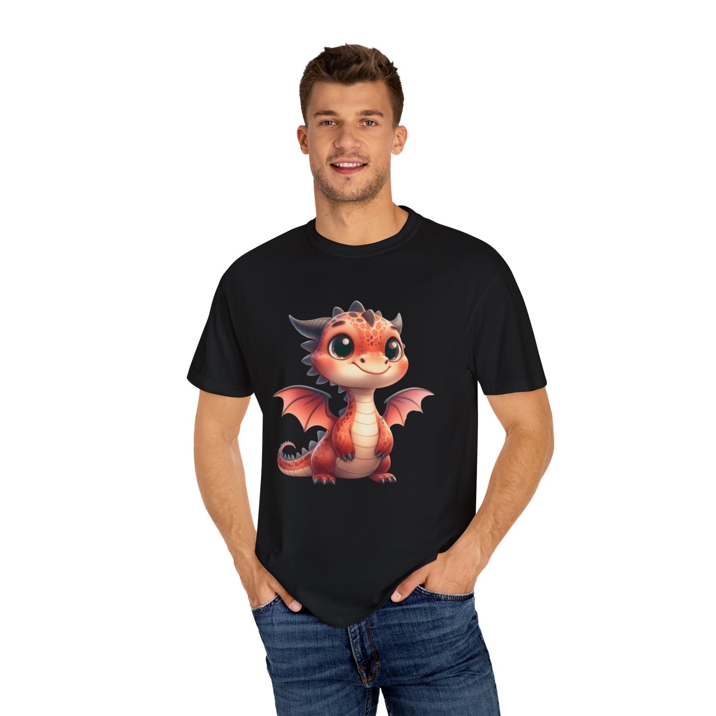 Adorable Dragon Whelp Tee - Soft Cotton T-Shirt with Fantasy Creature tee