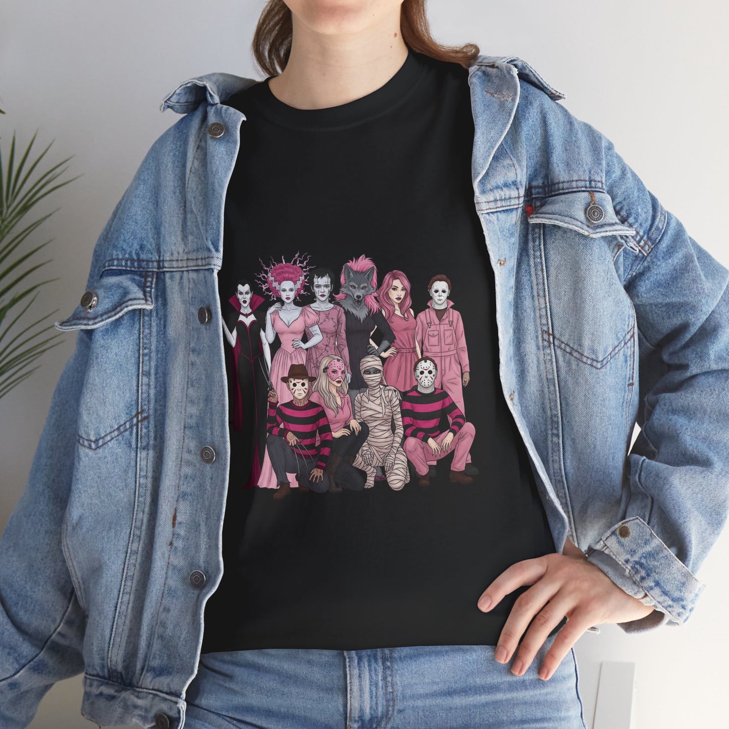 Horror Warriors in Pink Shirt Unisex Tee - Breast Cancer Awareness Month
