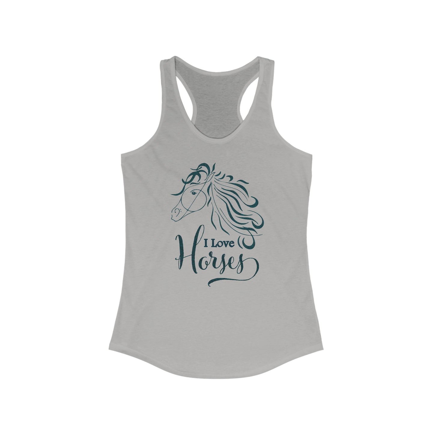 Women’s ‘I Love Horses’ Tank Top - Equestrian Style Meets Comfort