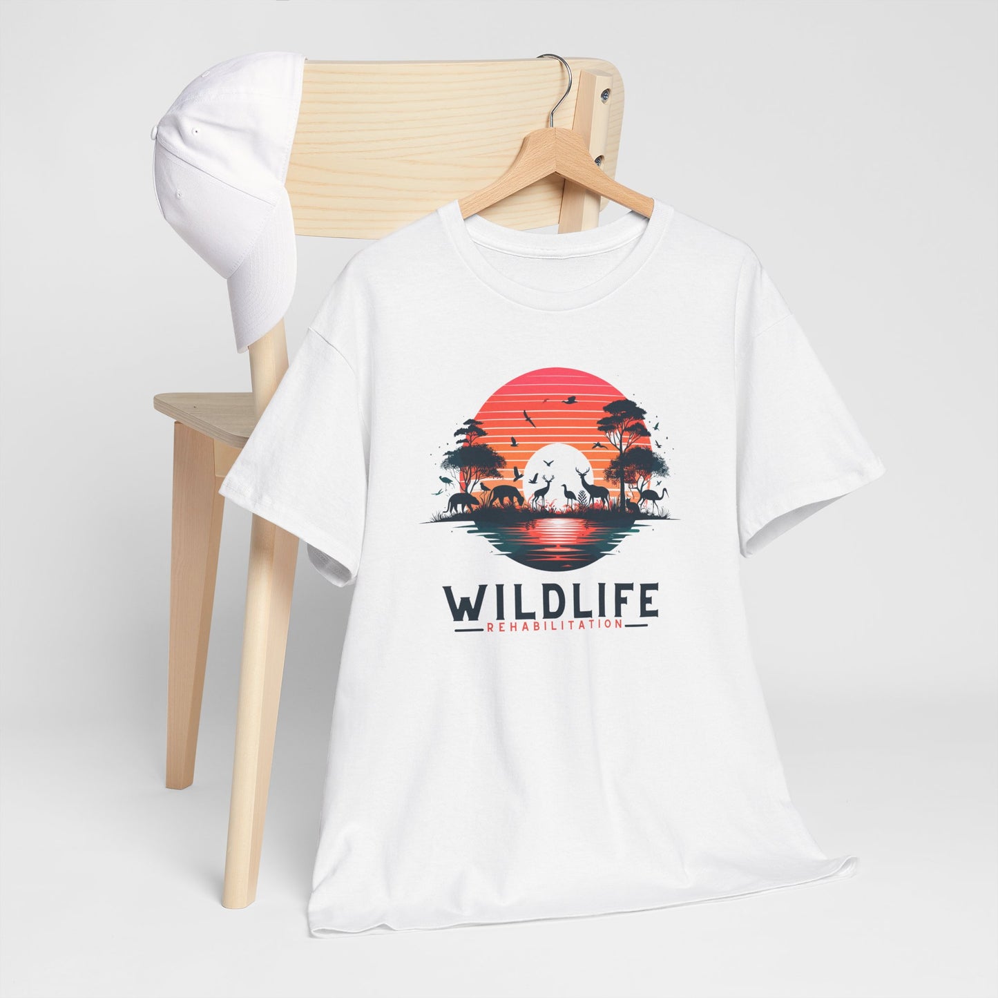 Wildlife Rehabilitation Sunset Silhouette Tee – Embrace Nature’s Serenity