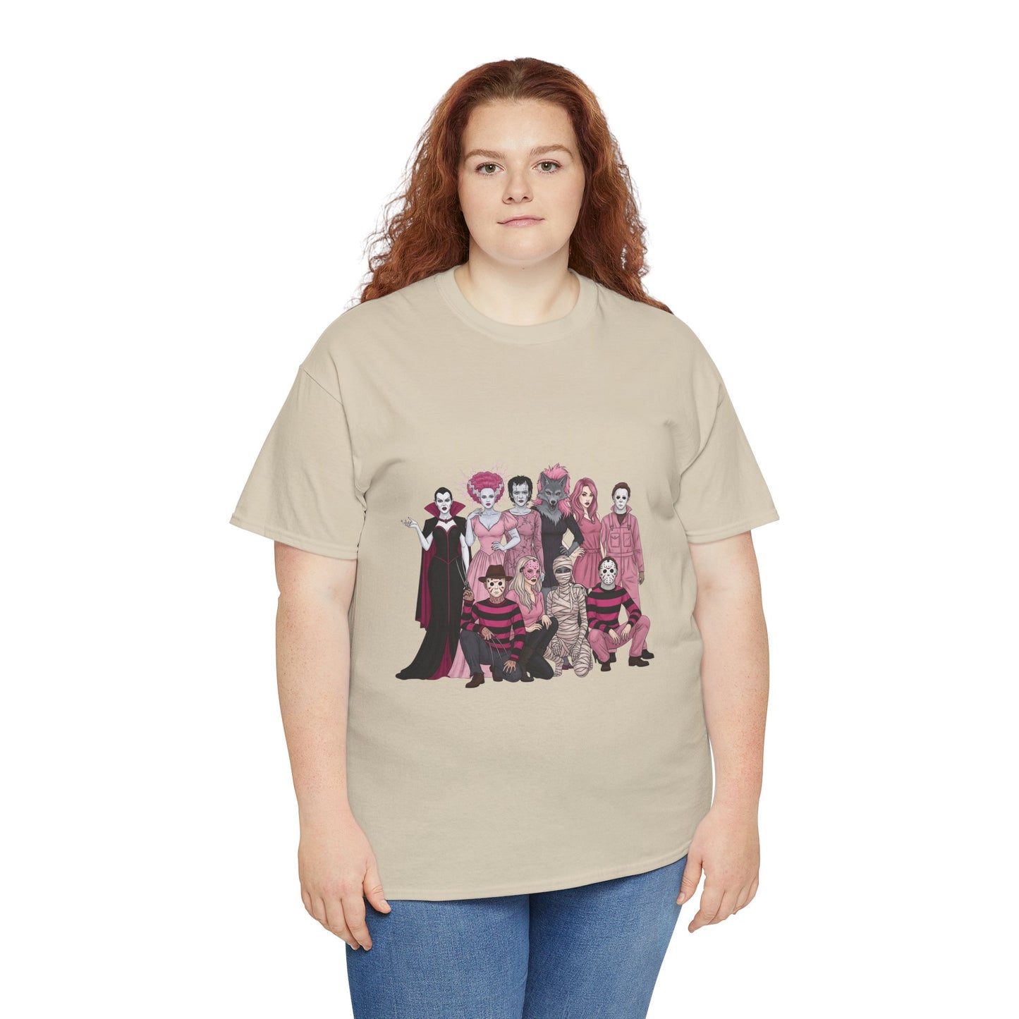Horror Warriors in Pink Shirt Unisex Tee - Breast Cancer Awareness Month