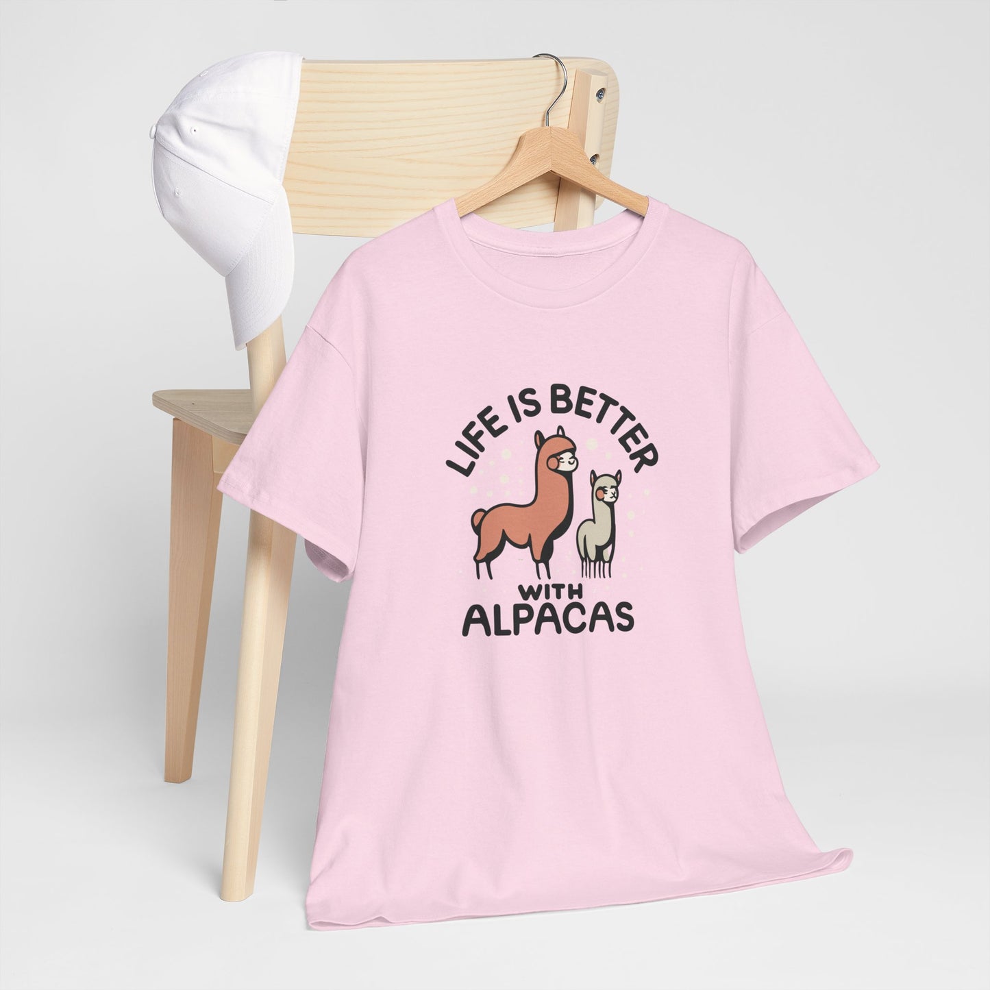 Life is Better with Alpacas - Whimsical T-Shirt for Animal Lover