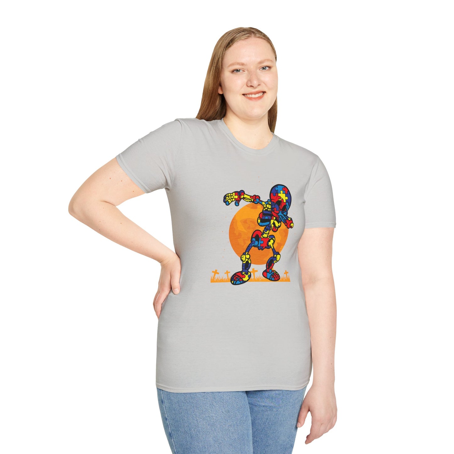 Autism Awareness Halloween Hero Tee - Embrace Uniqueness & Celebrate Differences Unisex Softstyle