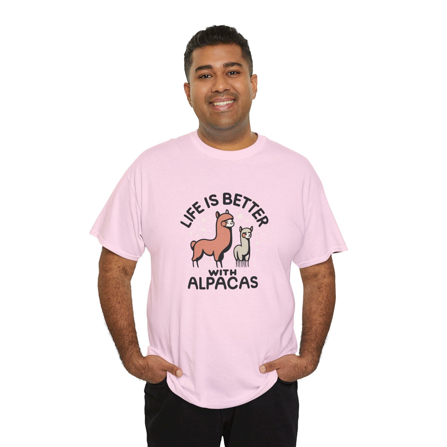 Life is Better with Alpacas - Whimsical T-Shirt for Animal Lover