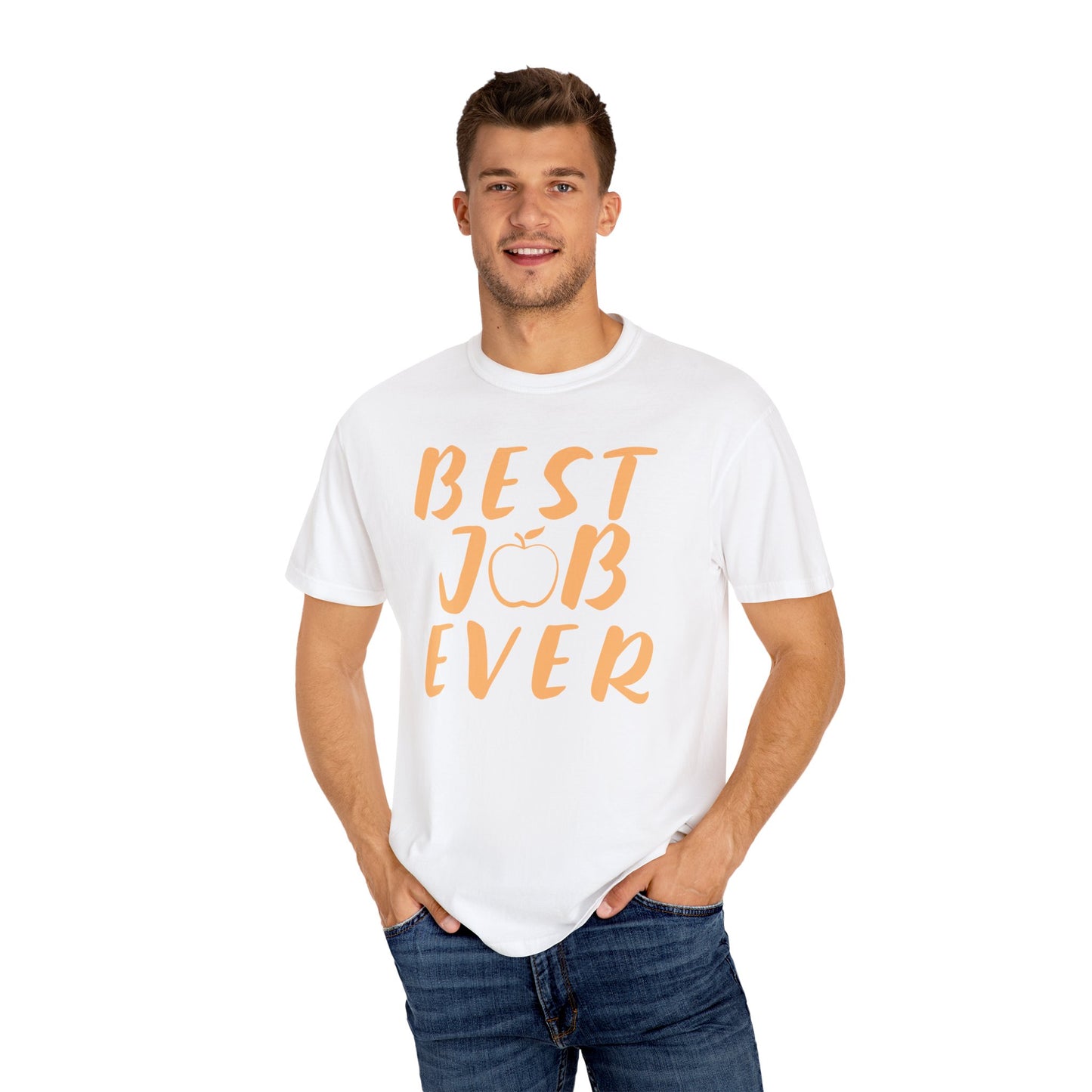 Best Job Ever - Inspirational T-Shirt with Apple Design teachers life
