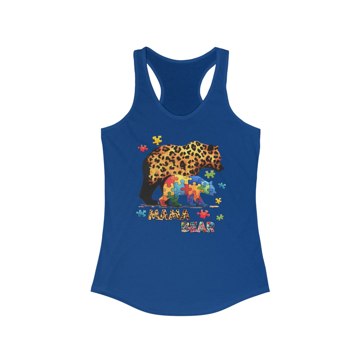 Autism Awareness Women’s Tank Top: Mama Bear’s Love