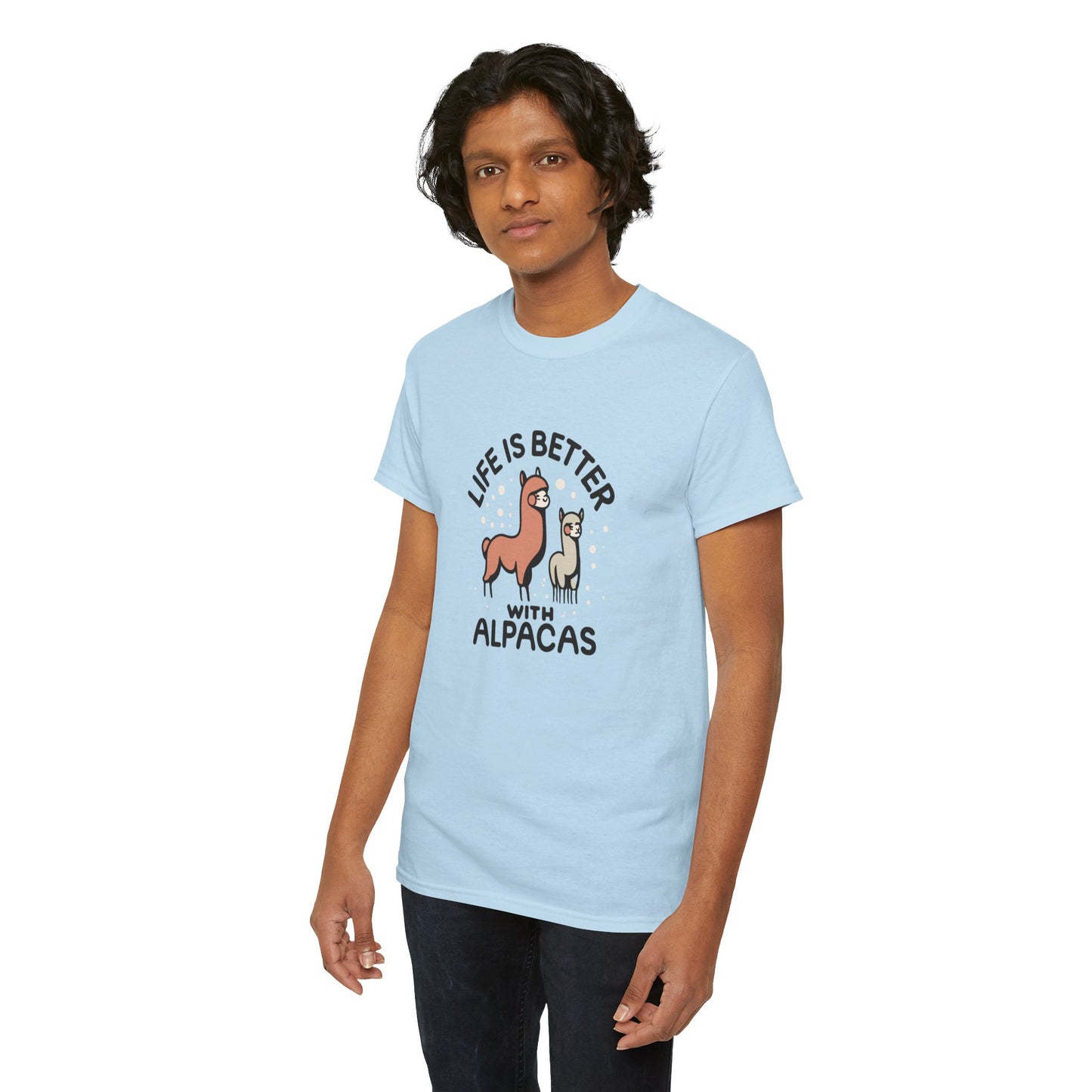 Life is Better with Alpacas - Whimsical T-Shirt for Animal Lover