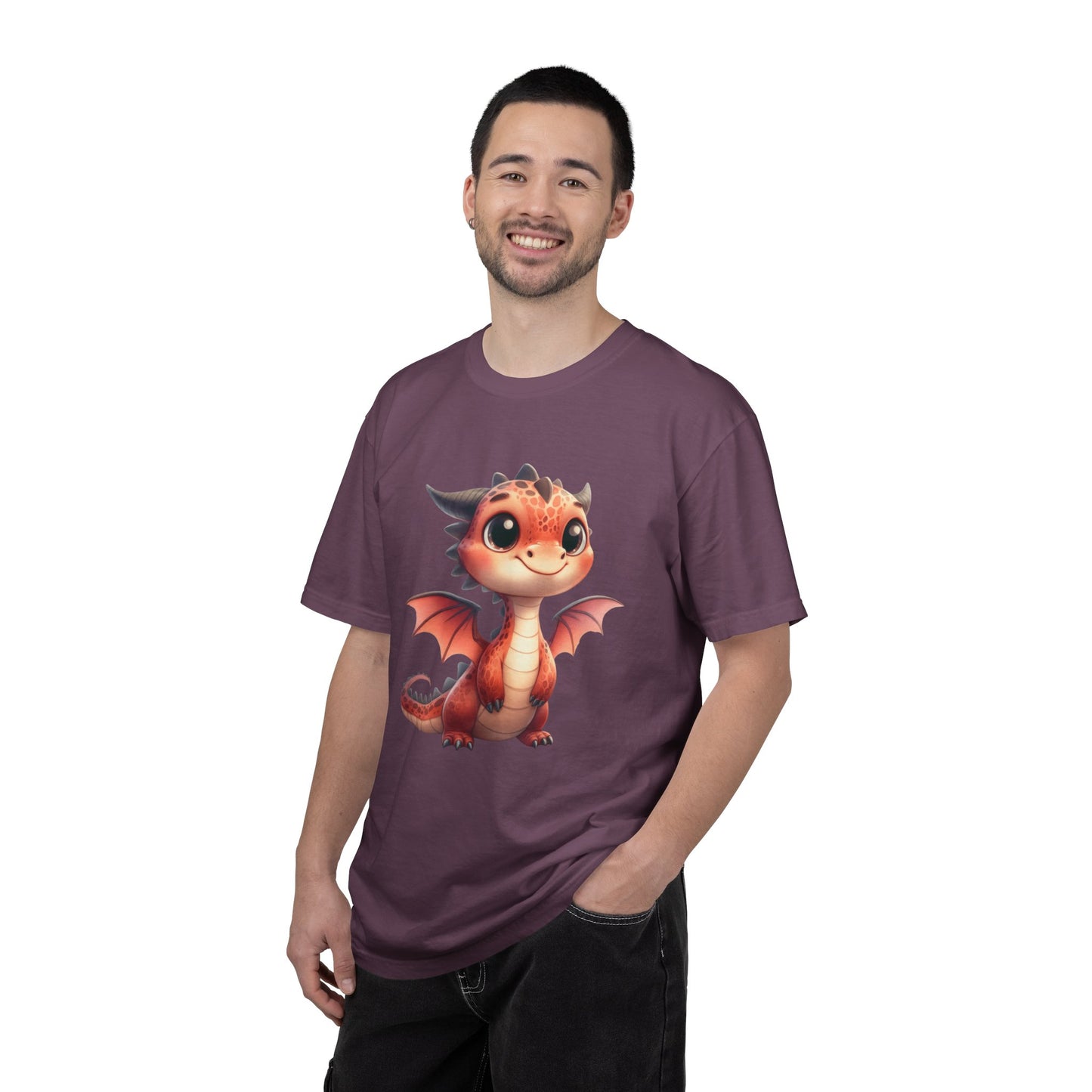 Adorable Dragon Whelp Tee - Soft Cotton T-Shirt with Fantasy Creature tee
