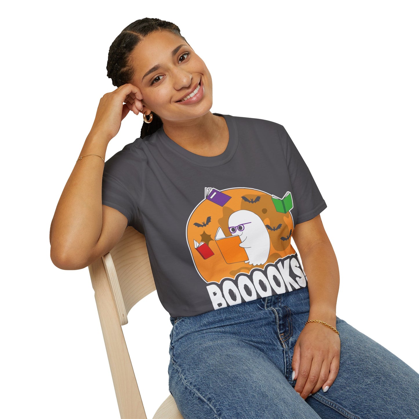 Ghostly Reader - Spooky Halloween BOOOOKS! Tee
