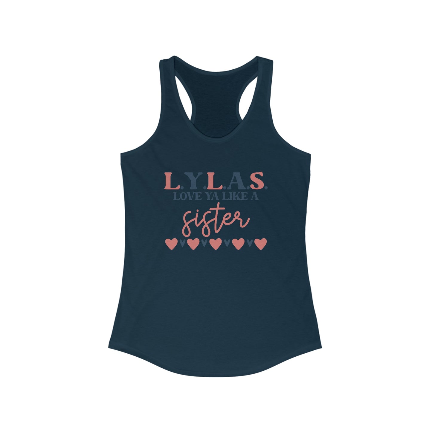 LYLAS Women’s Tank Top - Love Ya Like A Sister - Trendy Summer Wear with Heart Design