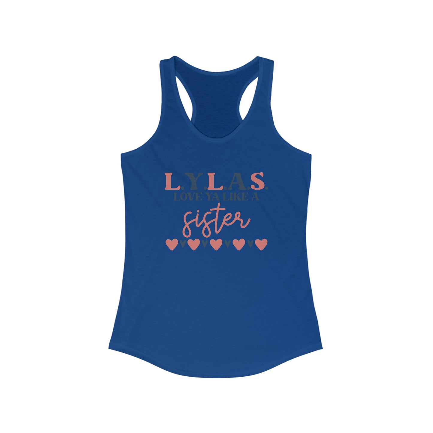 LYLAS Women’s Tank Top - Love Ya Like A Sister - Trendy Summer Wear with Heart Design