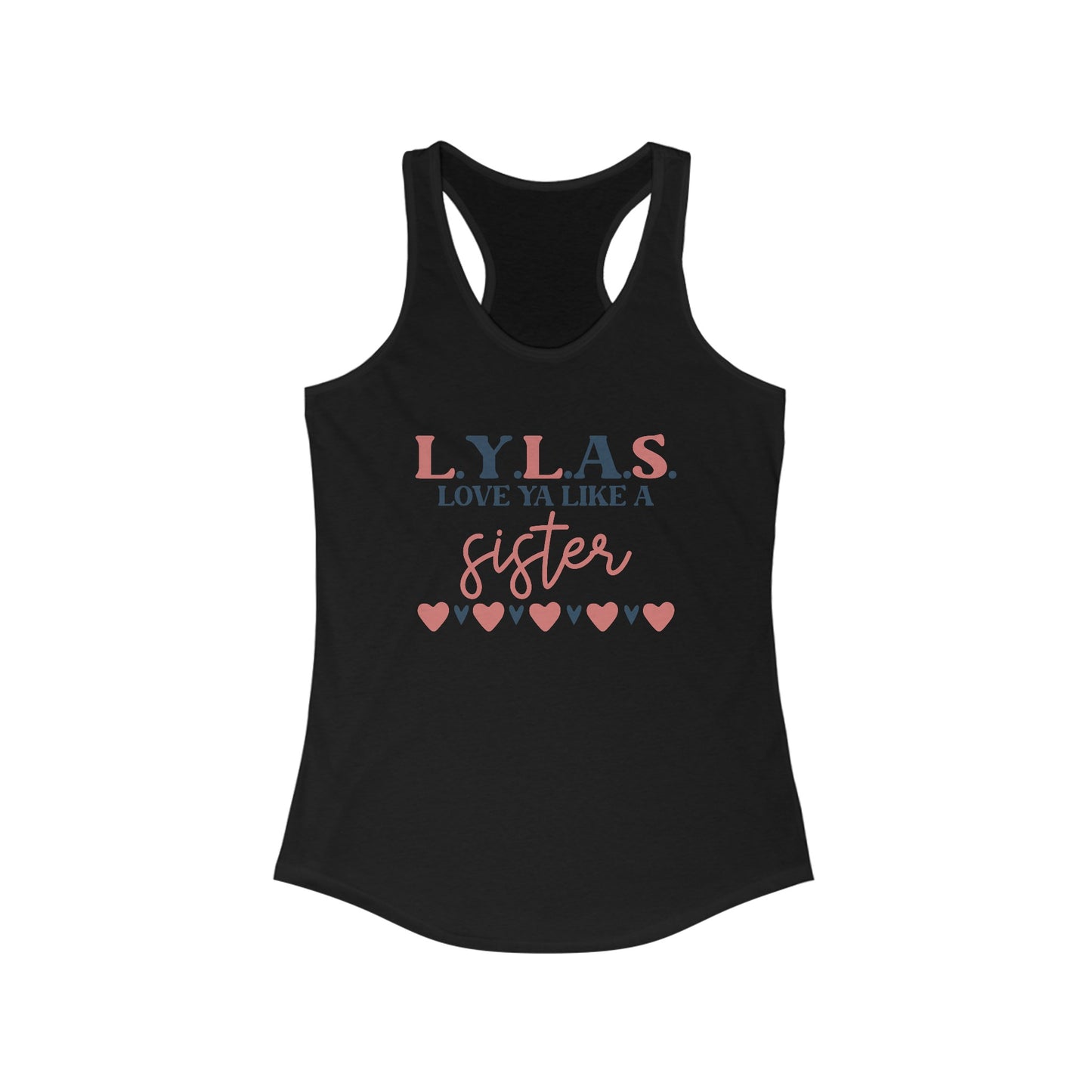 LYLAS Women’s Tank Top - Love Ya Like A Sister - Trendy Summer Wear with Heart Design