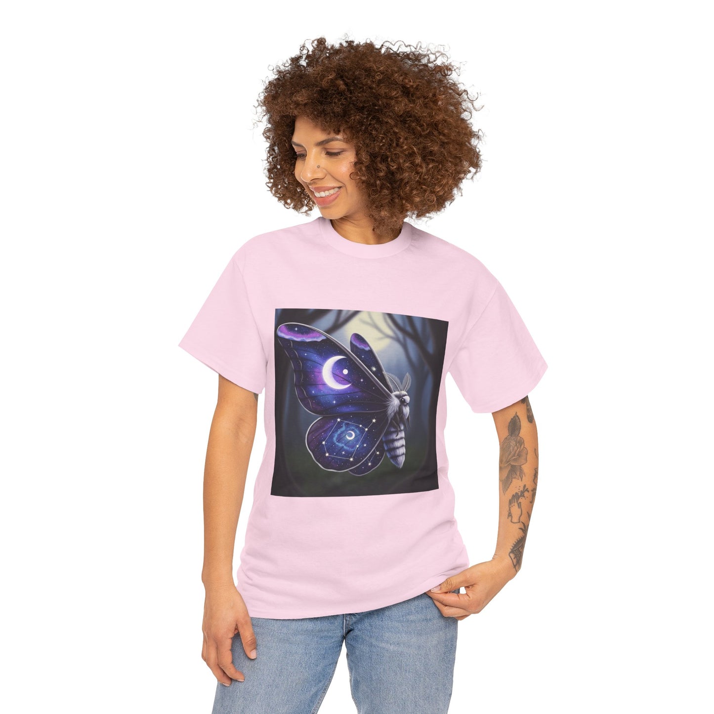 Witchy Galaxy Moth Moon Shirt