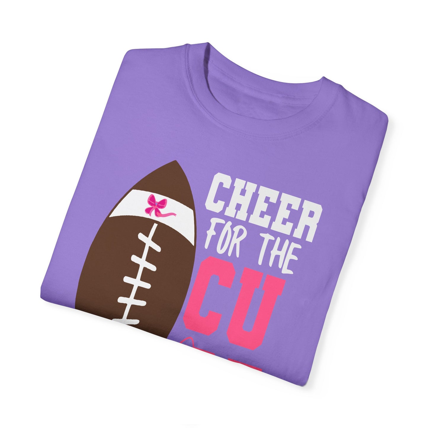 Cheer for the Cure - Breast Cancer Awareness Football T-Shirt