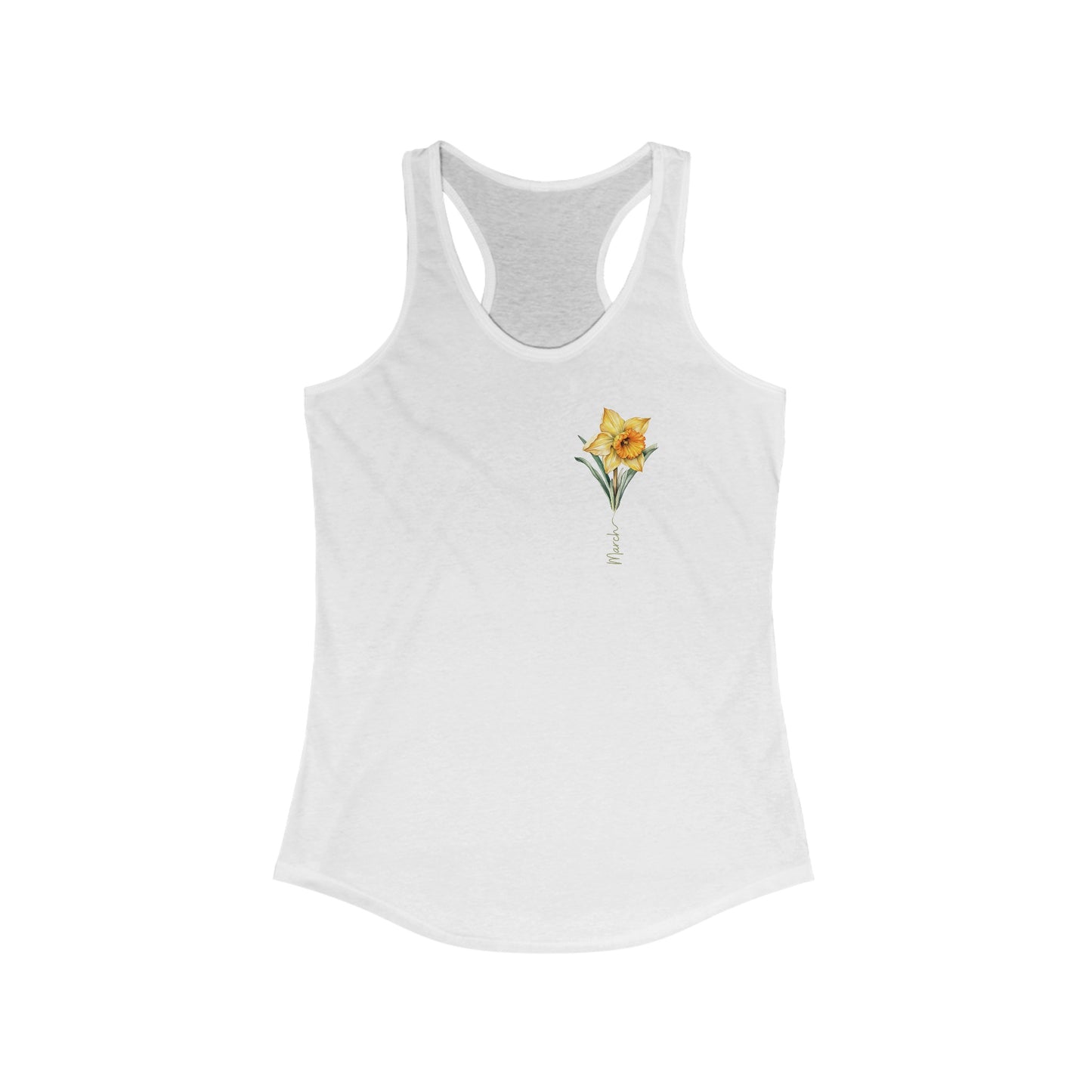 March Daffodil Delight - Women’s Birth Month Flower Tank Top