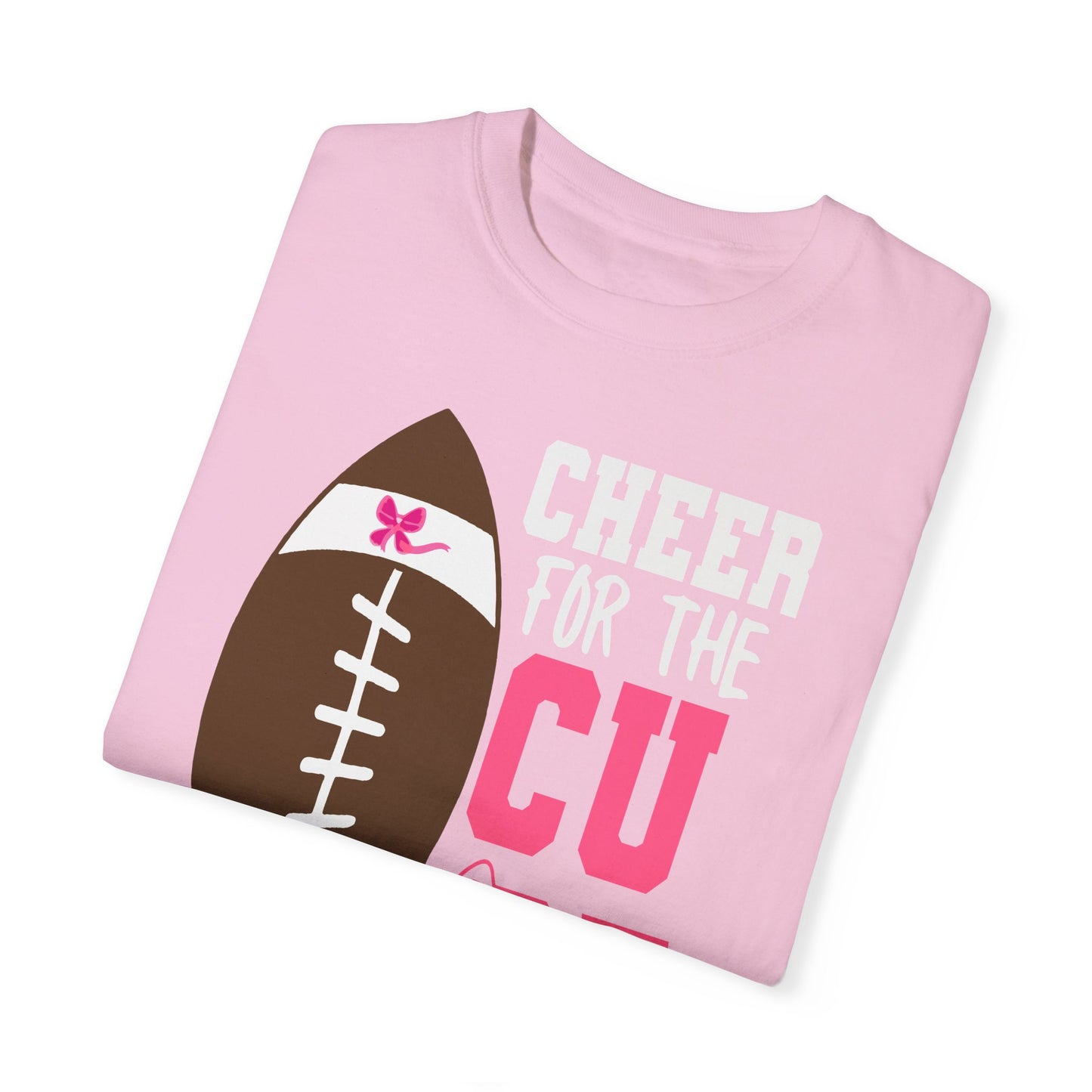 Cheer for the Cure - Breast Cancer Awareness Football T-Shirt