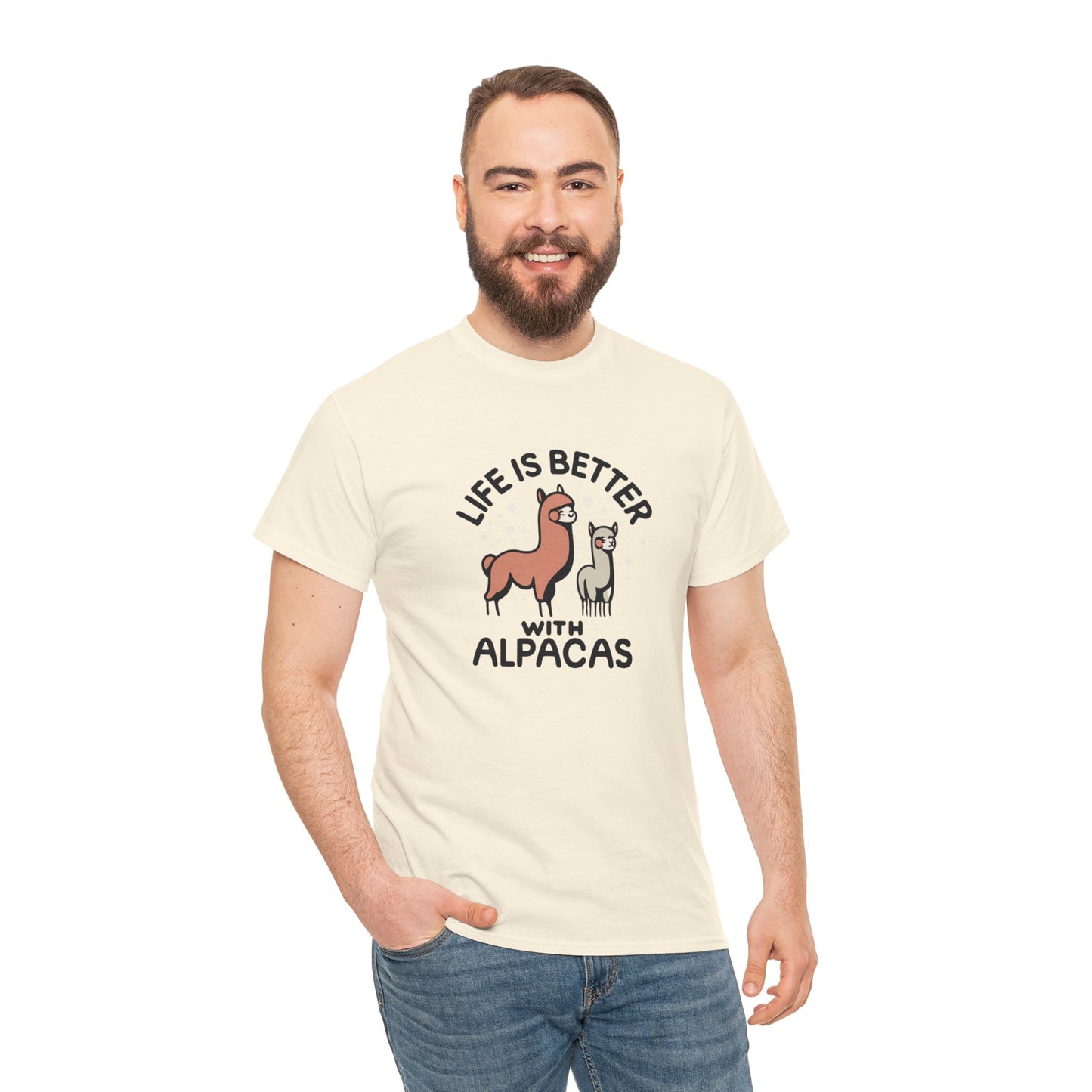 Life is Better with Alpacas - Whimsical T-Shirt for Animal Lover