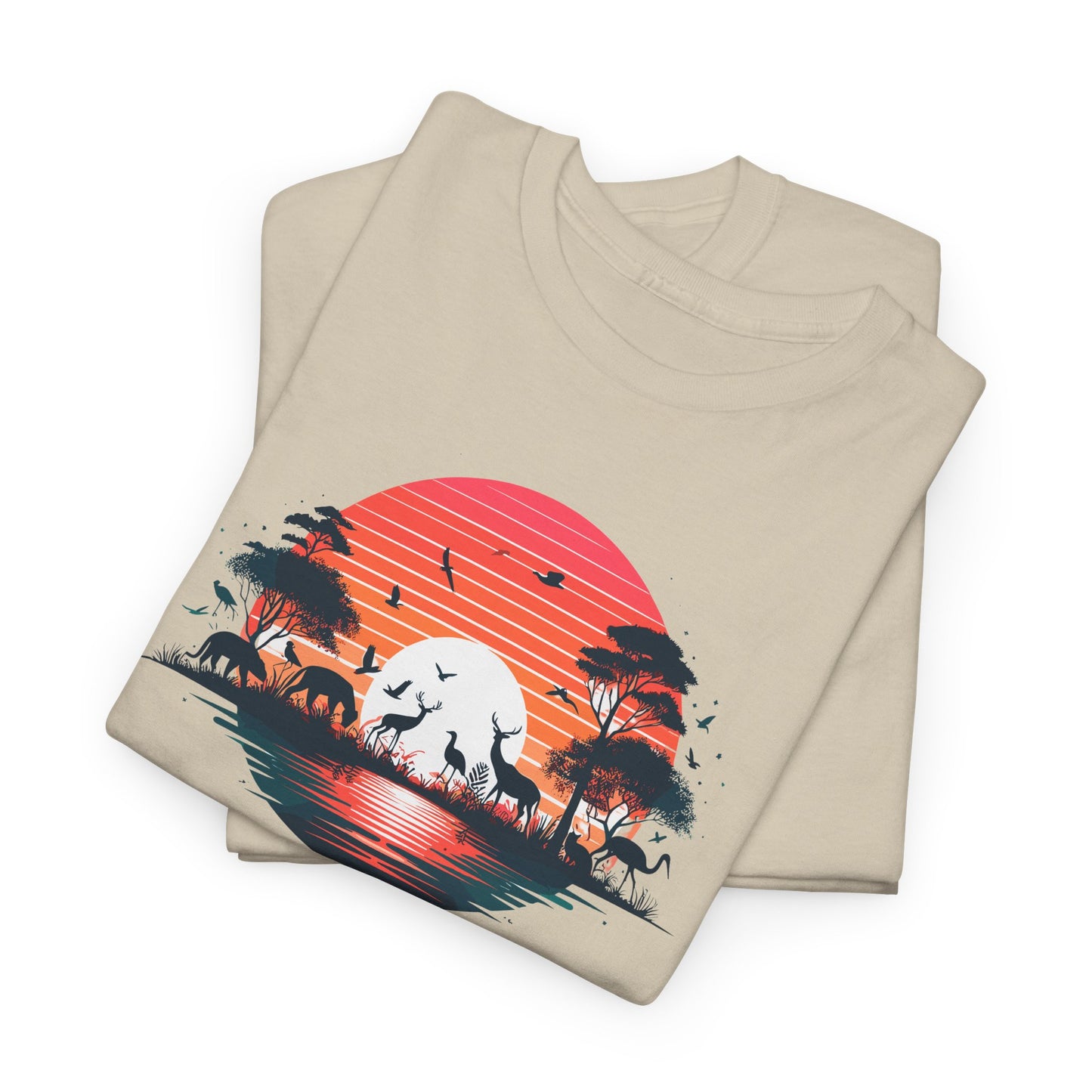 Wildlife Rehabilitation Sunset Silhouette Tee – Embrace Nature’s Serenity