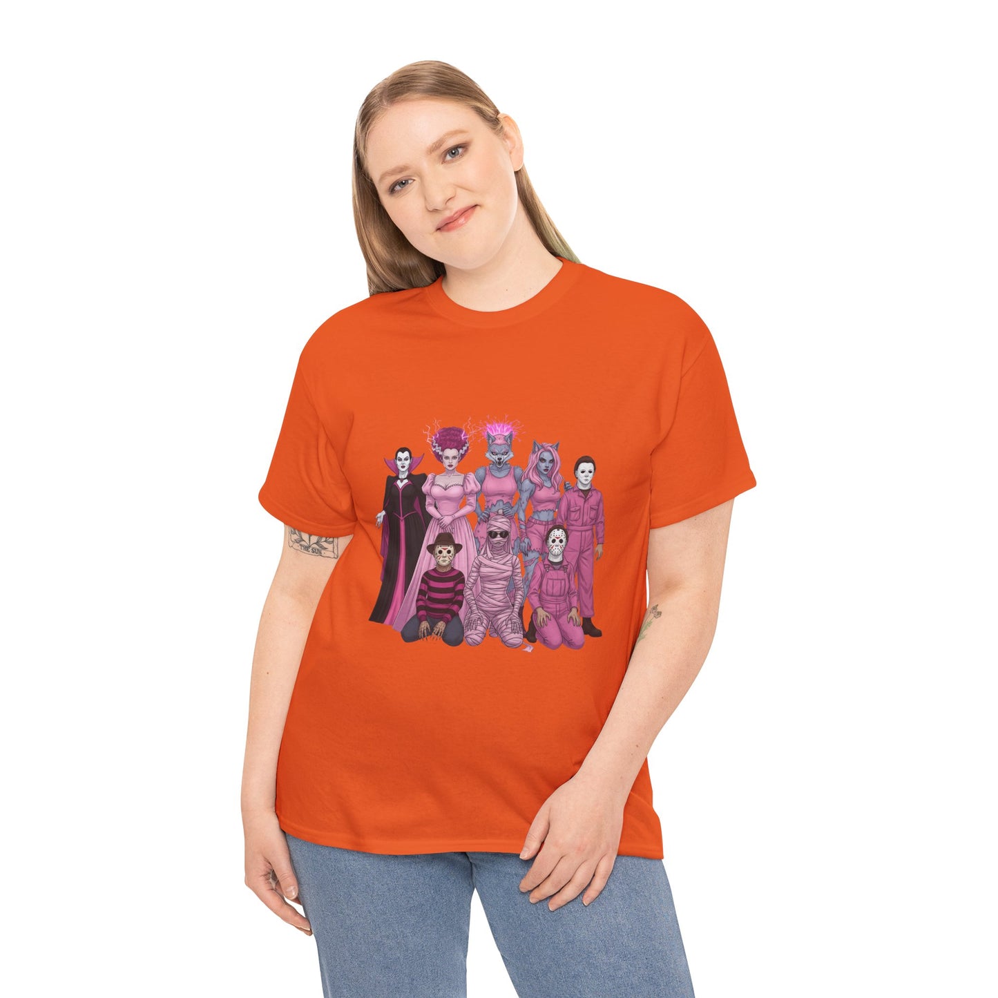 October Horror Pink Awareness Fighting for a Cause Unisex Tee - Breast Cancer Awareness Month