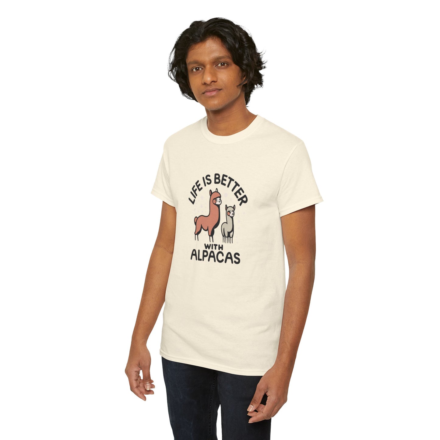 Life is Better with Alpacas - Whimsical T-Shirt for Animal Lover