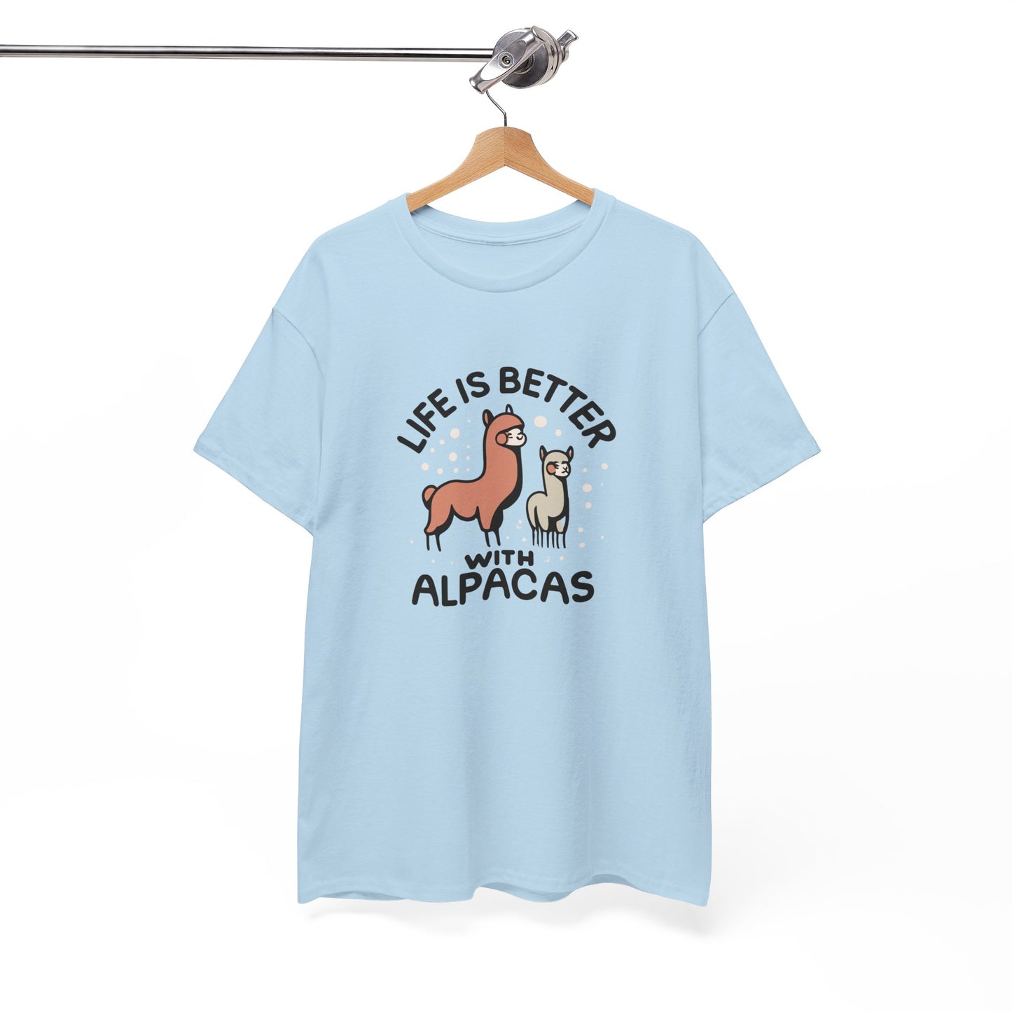 Life is Better with Alpacas - Whimsical T-Shirt for Animal Lover