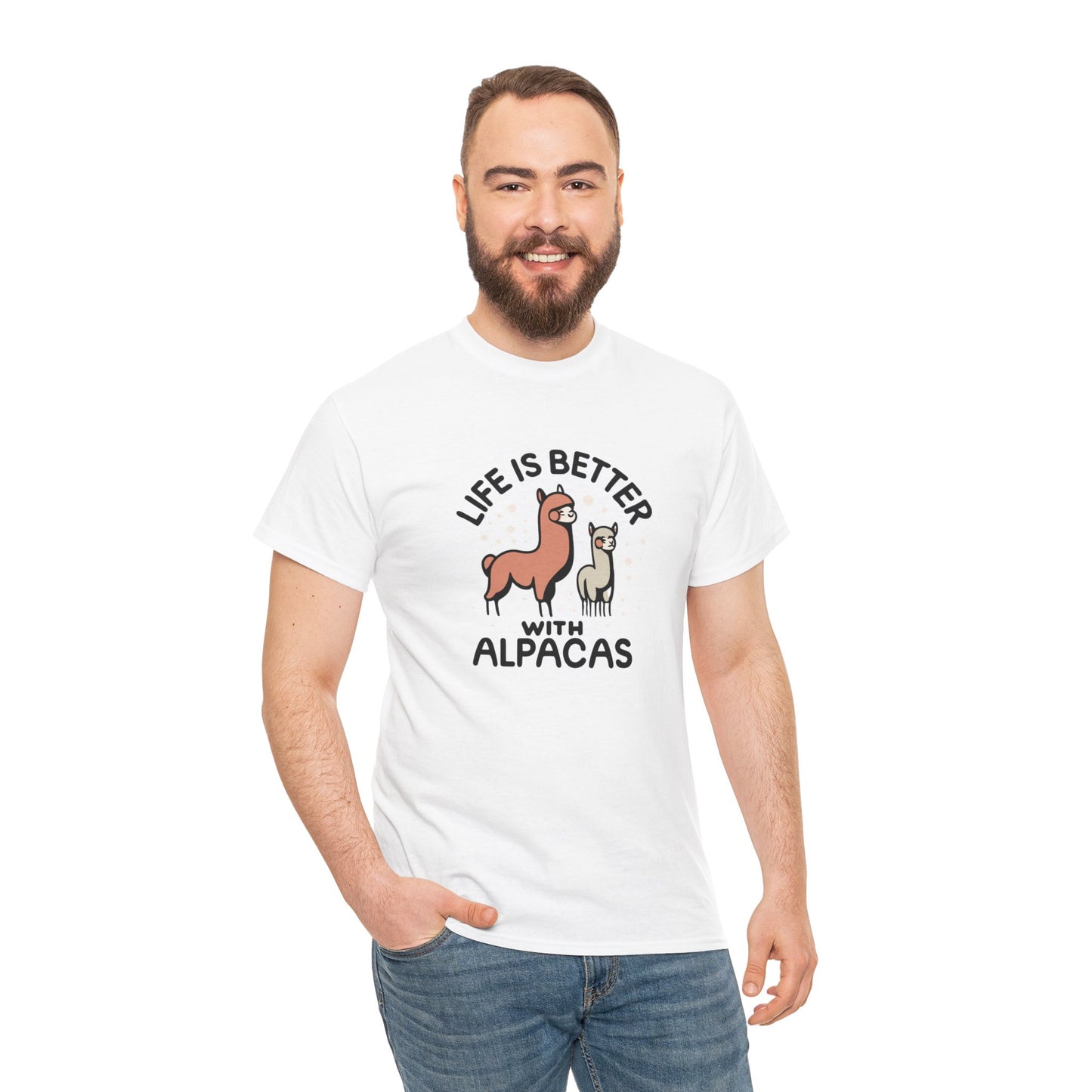 Life is Better with Alpacas - Whimsical T-Shirt for Animal Lover