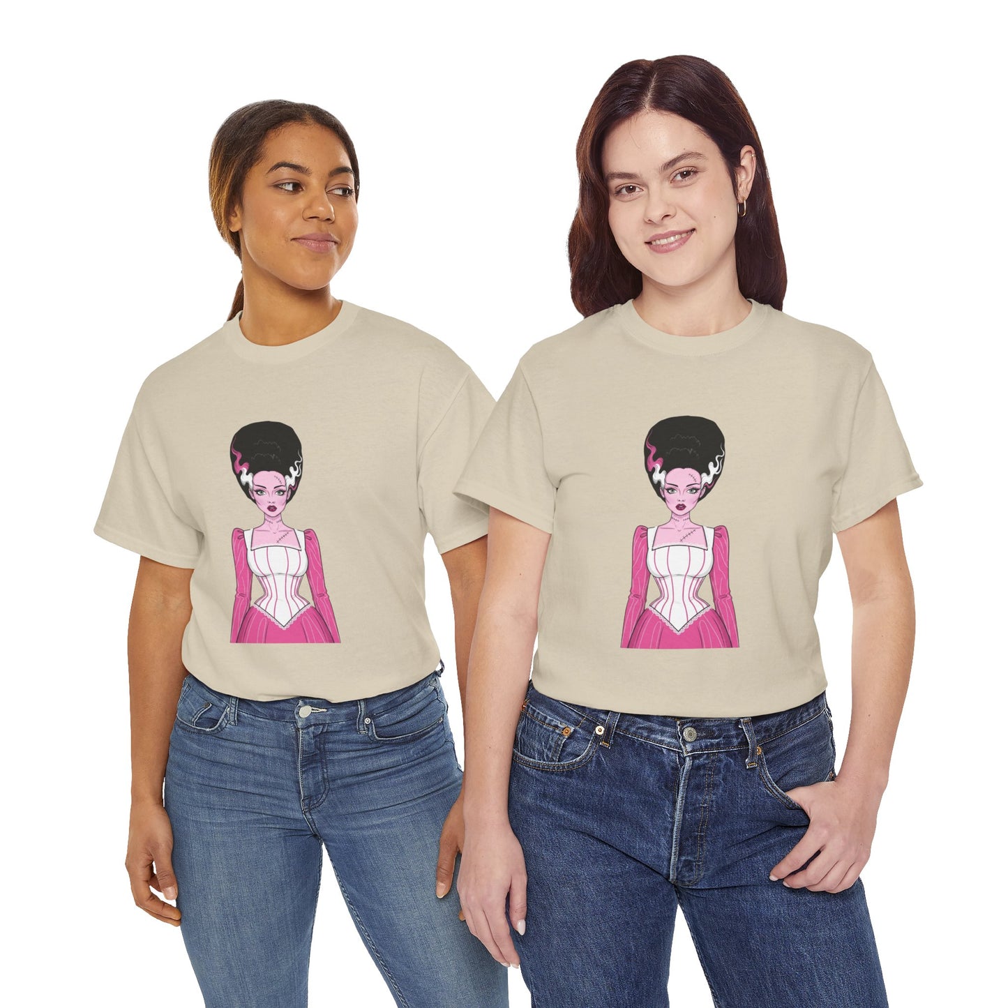 Pink Bride of Frankenstein Awareness Tee