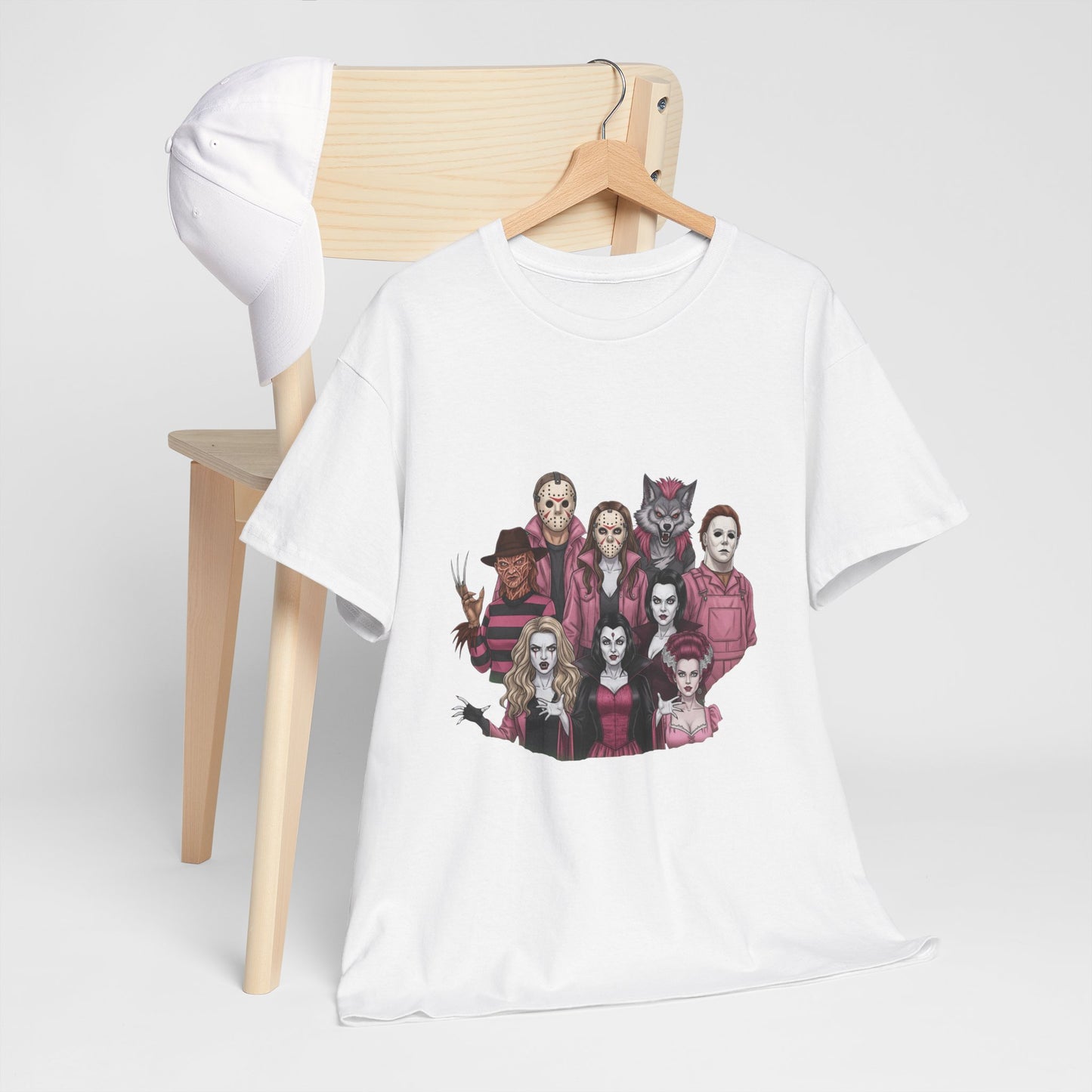Horror Villains Breast Cancer Awareness Tee