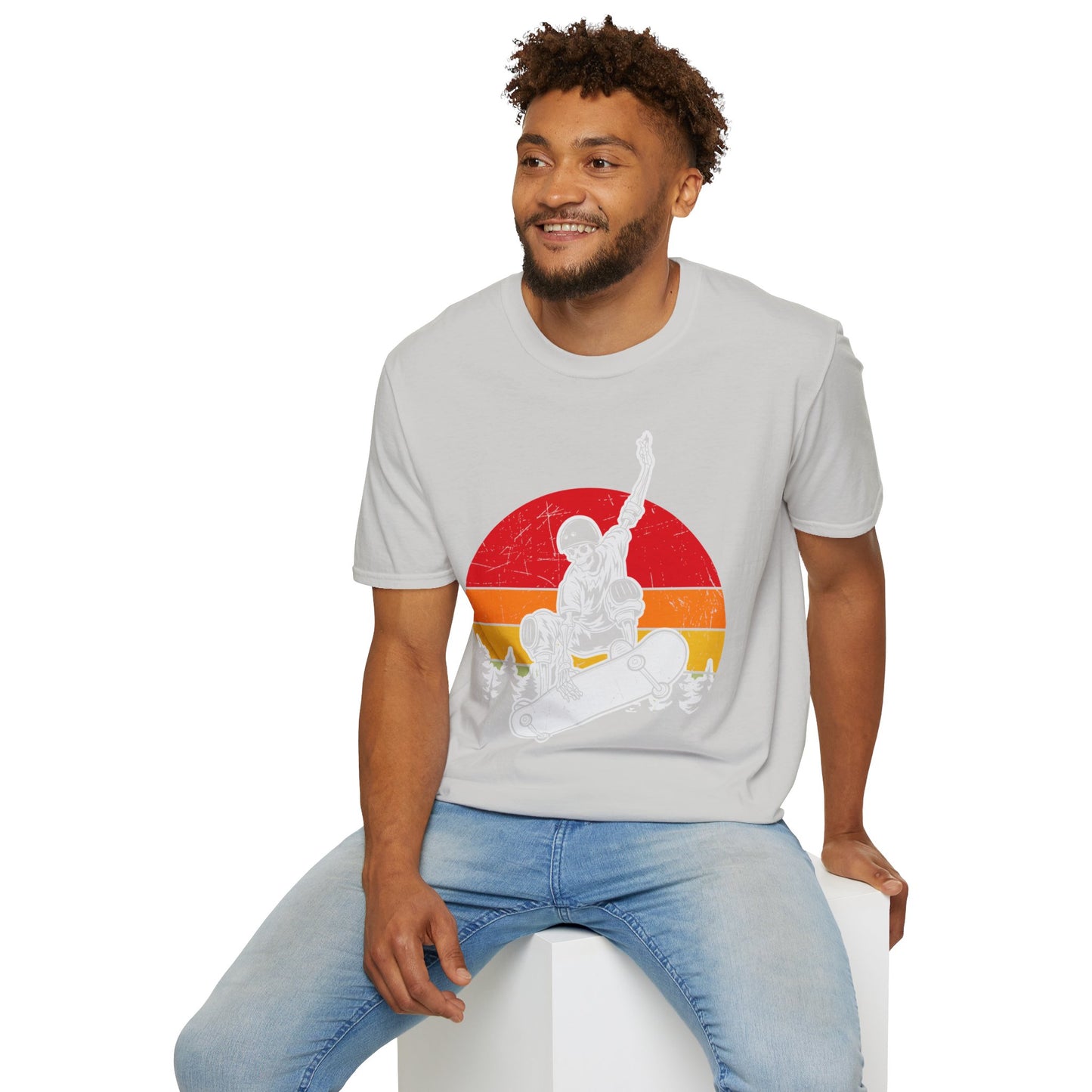 Sunset Skateboarder - Vintage Halloween Unisex T-Shirt