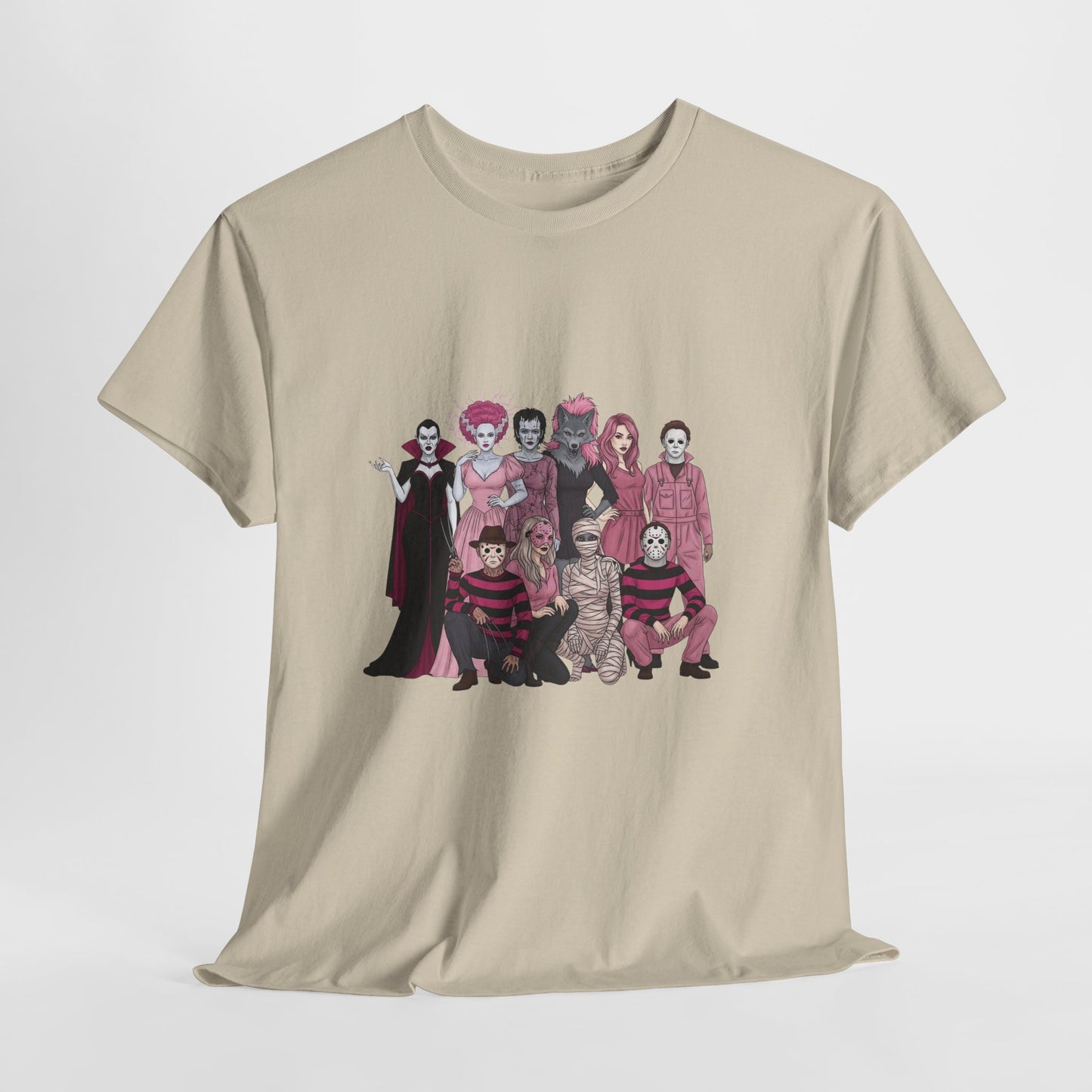 Horror Warriors in Pink Shirt Unisex Tee - Breast Cancer Awareness Month