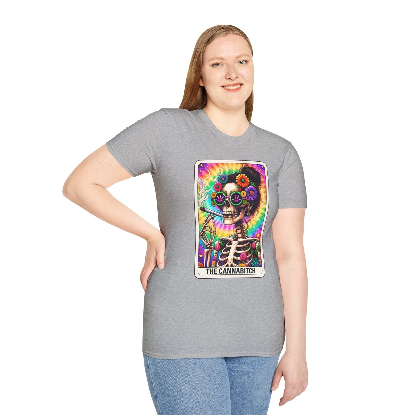 Cannabitch Halloween T-Shirt | Funny Weed Gothic Tee, Spooky Stoner Gift