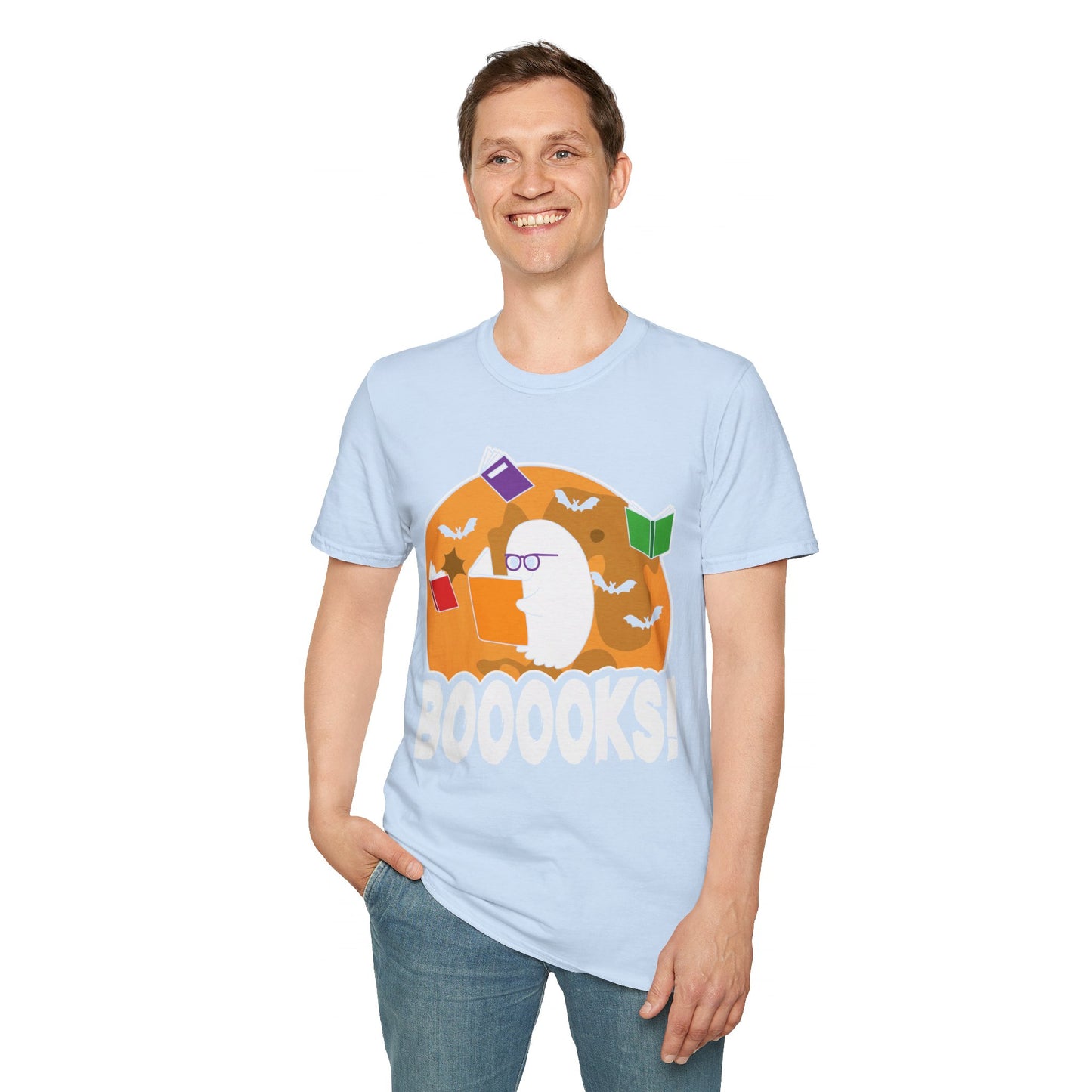 Ghostly Reader - Spooky Halloween BOOOOKS! Tee