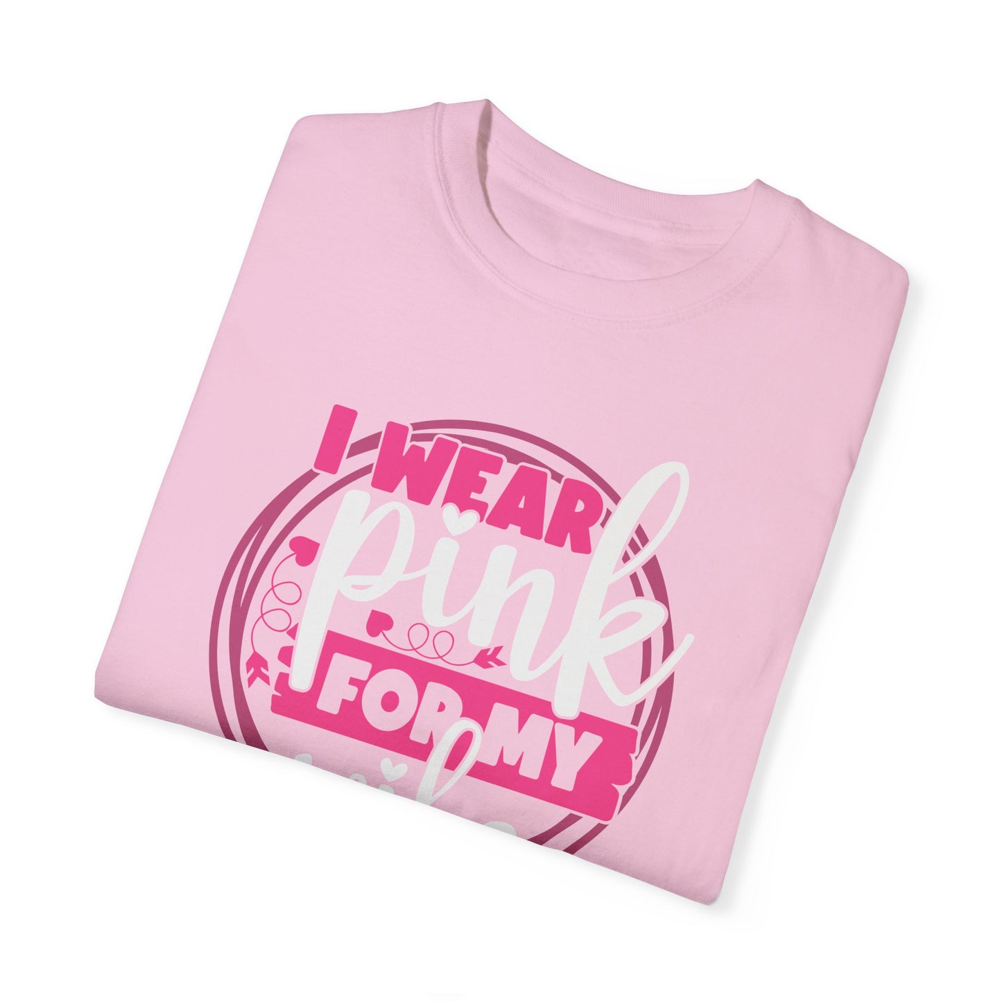 I Wear Pink For My Wife - Supportive Breast Cancer Awareness T-Shirt