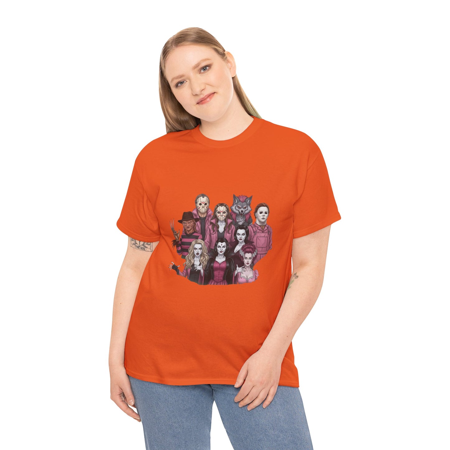 Horror Villains Breast Cancer Awareness Tee