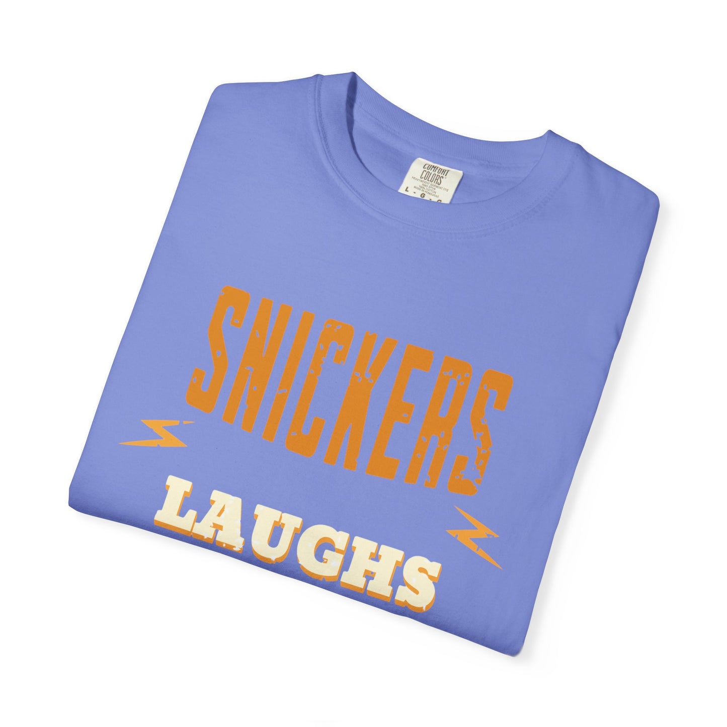 Cheerful 'Laughs at Everything' T-Shirt - coworker/friend Inspired Humorous Fun Shirt