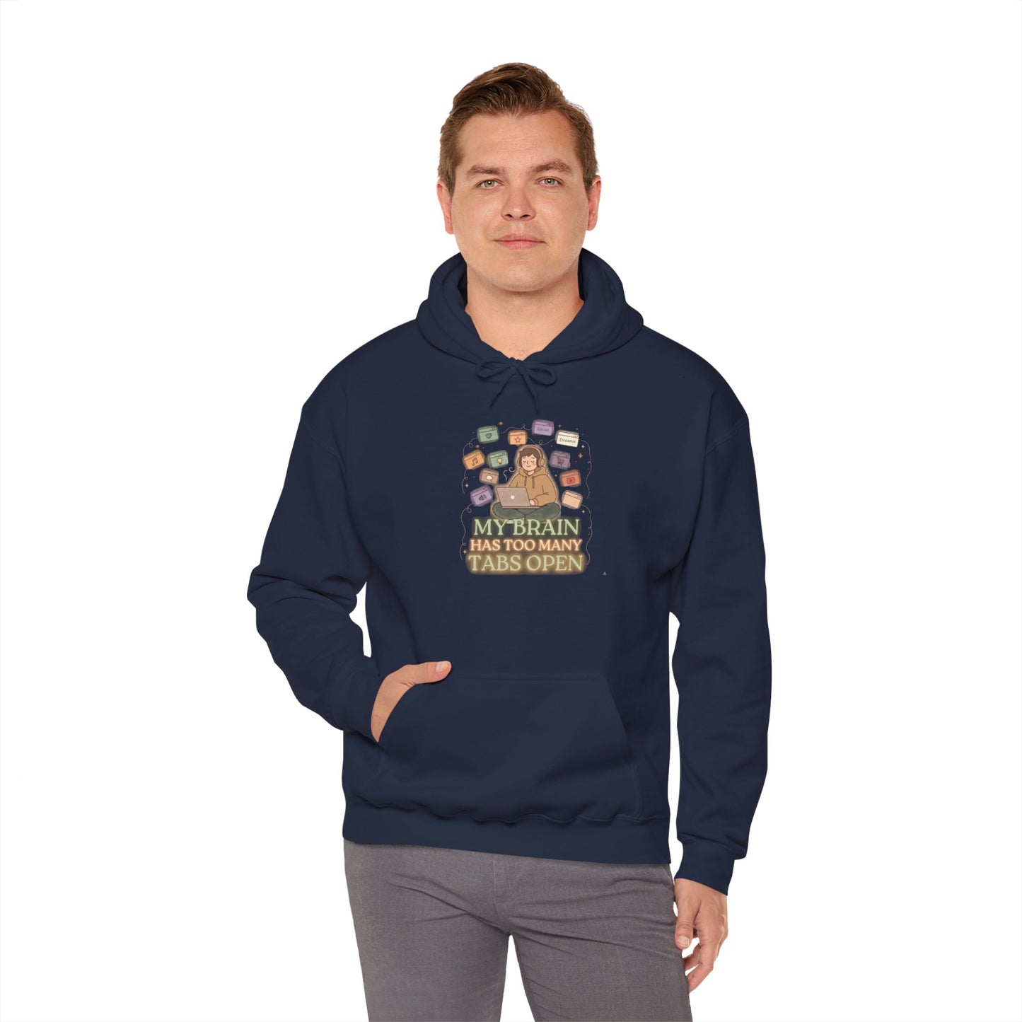 Dopamine at Midnight | ADHD Lofi Glow Aesthetic Hoodie
