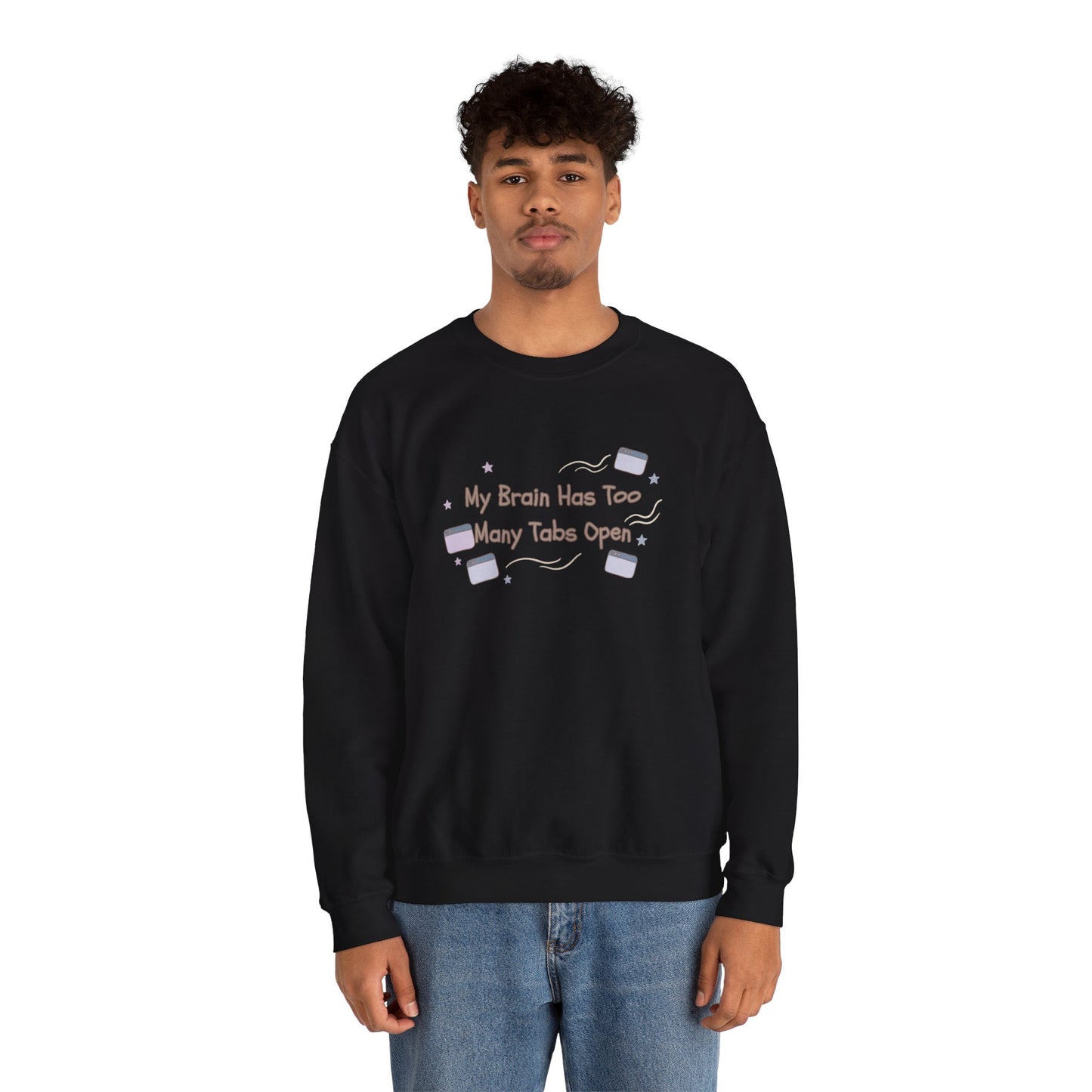 ADHD Brain Under Construction | Cozy Retro Aesthetic Sweatshirt