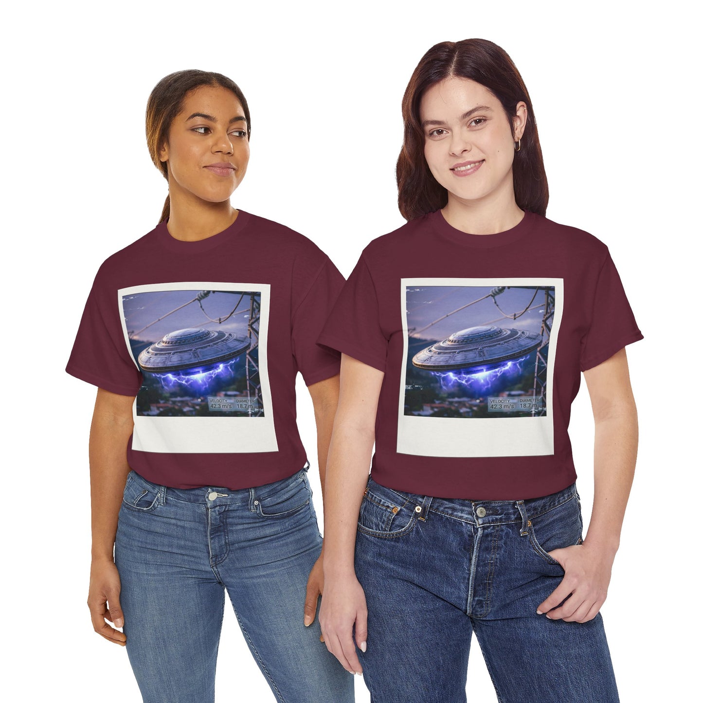 UFO Evidence T-Shirt | Retro Polaroid Alien Sighting Photo