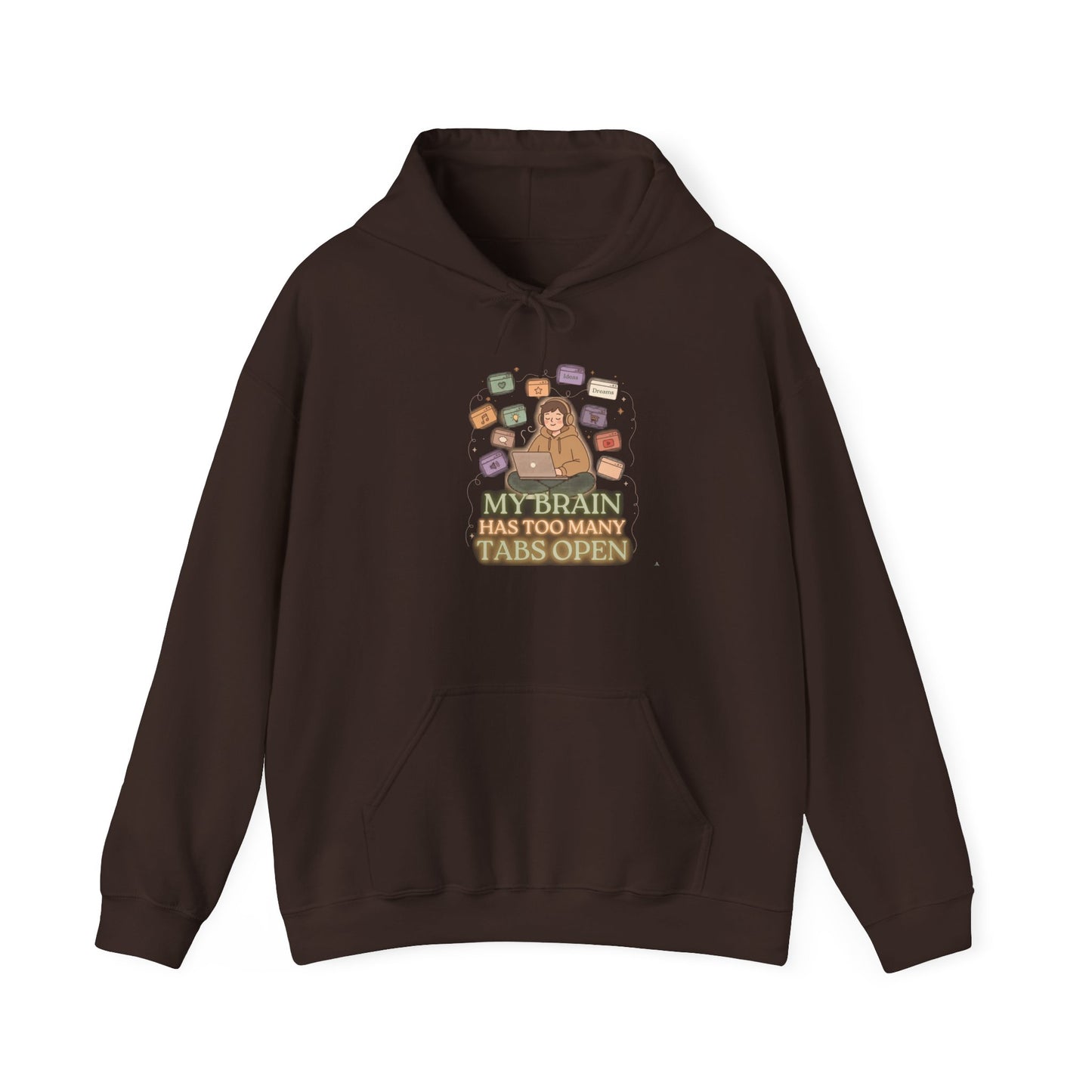 Dopamine at Midnight | ADHD Lofi Glow Aesthetic Hoodie