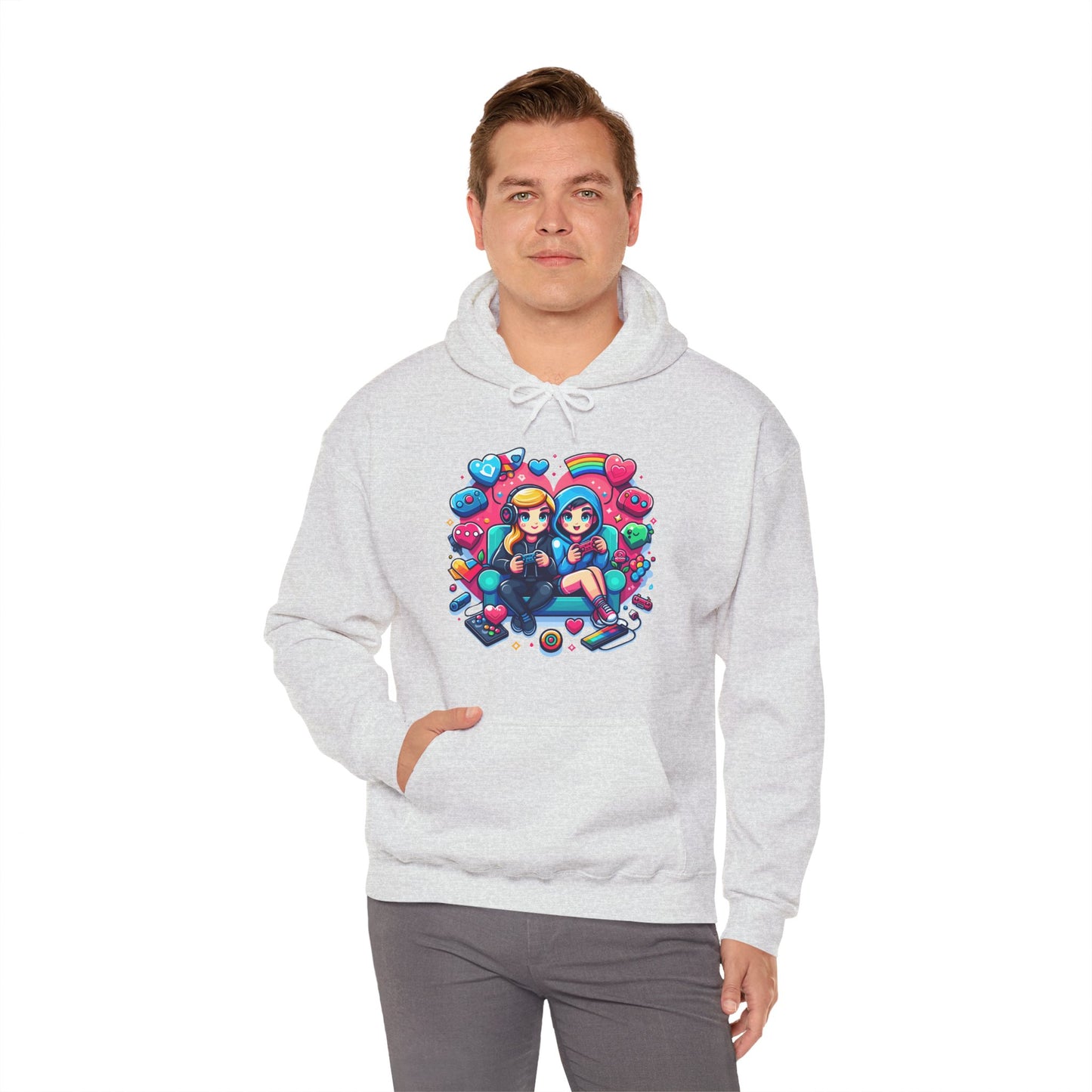 Retro Kawaii Gamer Girl Hoodie | Cute Anime Aesthetic Streetwear