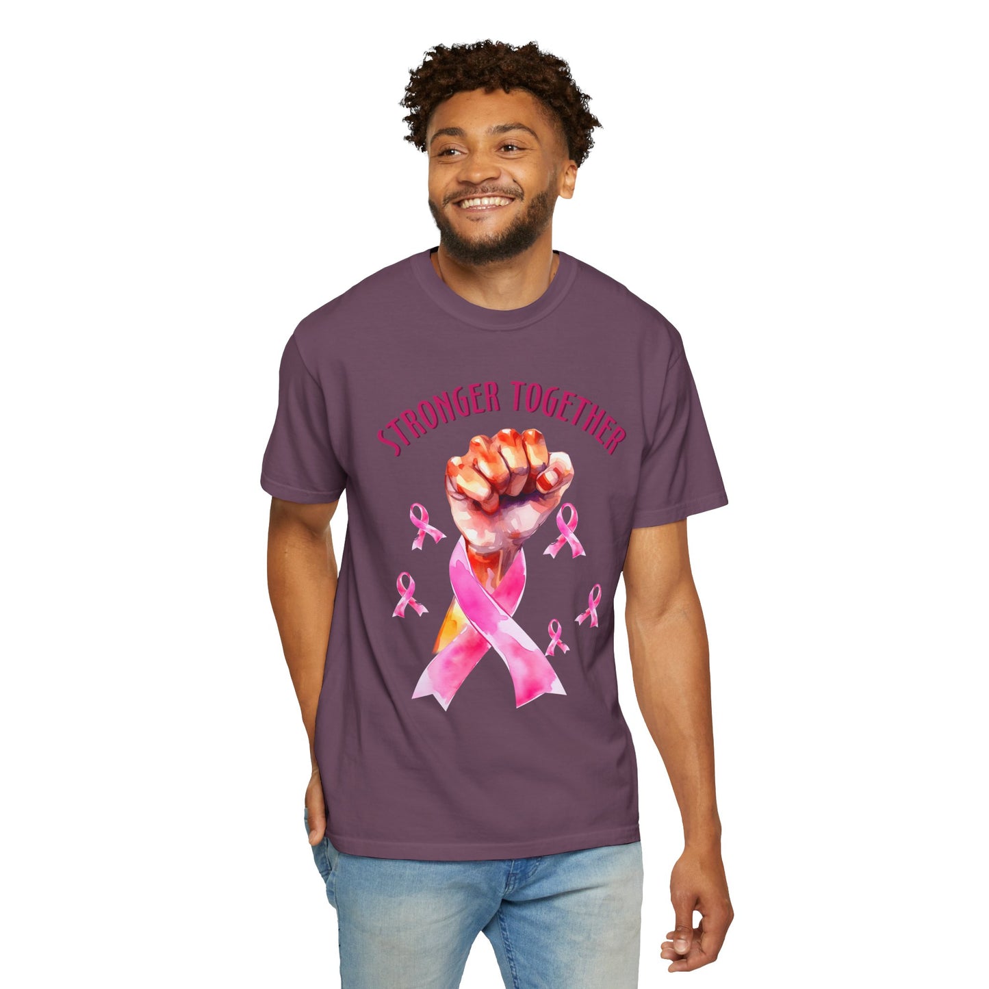 Empower Unity: Breast Cancer "Stronger Together" Comfort Colors Tee